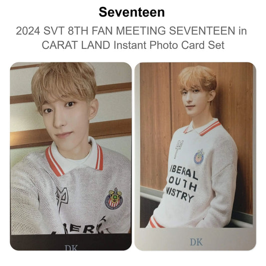 Seventeen 2024 SVT 8TH FAN MEETING SEVENTEEN in CARAT LAND Instant Photo Card Set Official Photocard