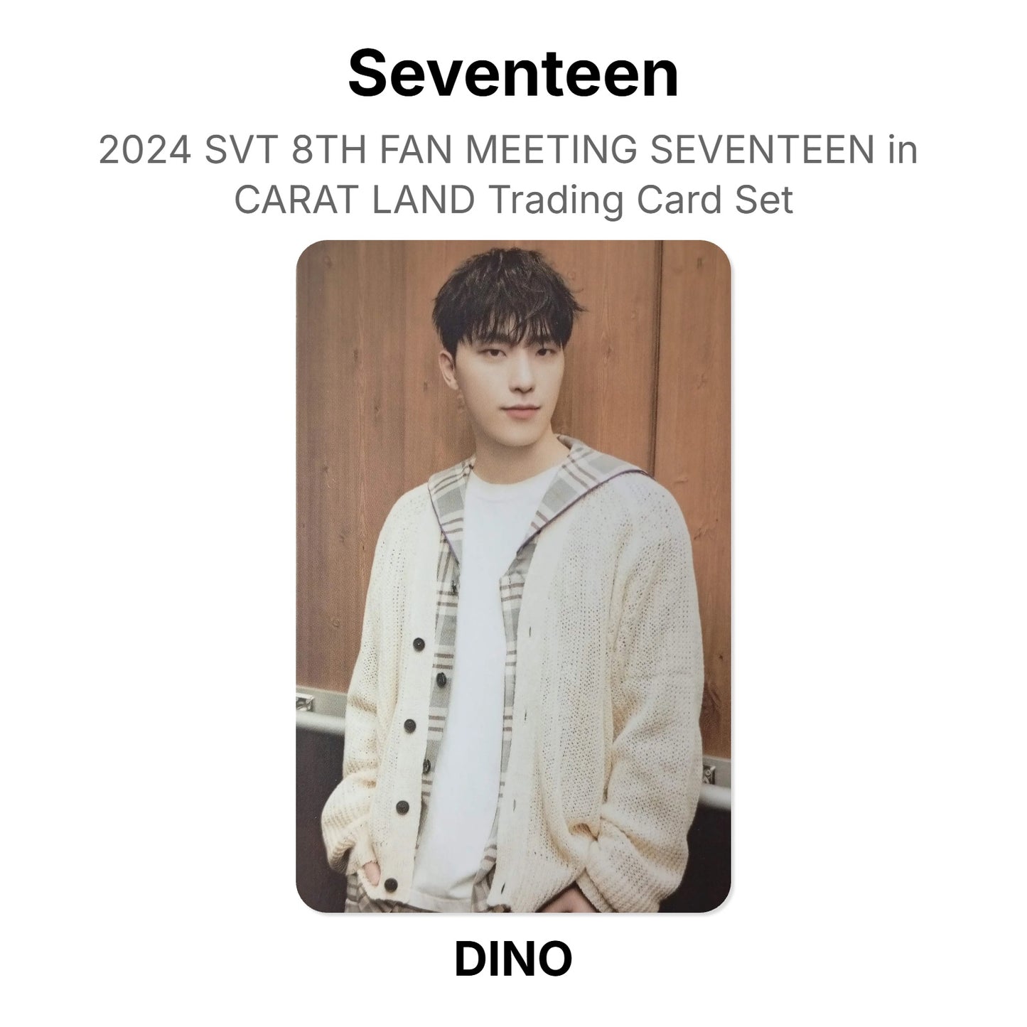 Seventeen 2024 SVT 8TH FAN MEETING SEVENTEEN in CARAT LAND Trading Card Set Official Photocard