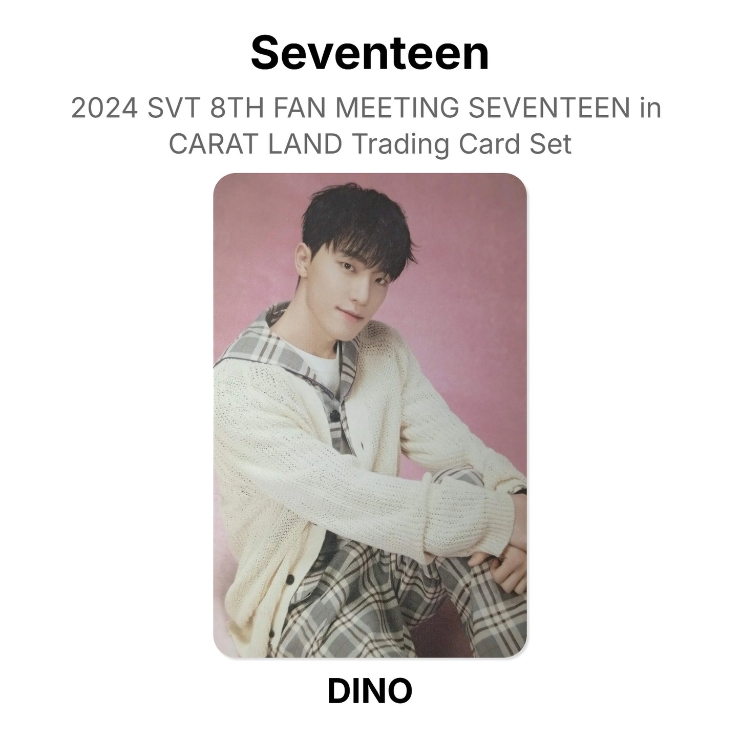 Seventeen 2024 SVT 8TH FAN MEETING SEVENTEEN in CARAT LAND Trading Card Set Official Photocard