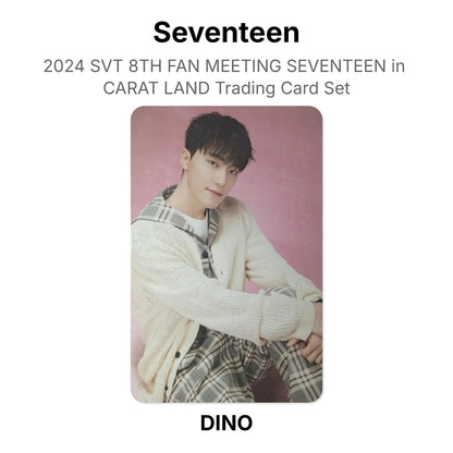 Seventeen 2024 SVT 8TH FAN MEETING SEVENTEEN in CARAT LAND Trading Card Set Official Photocard