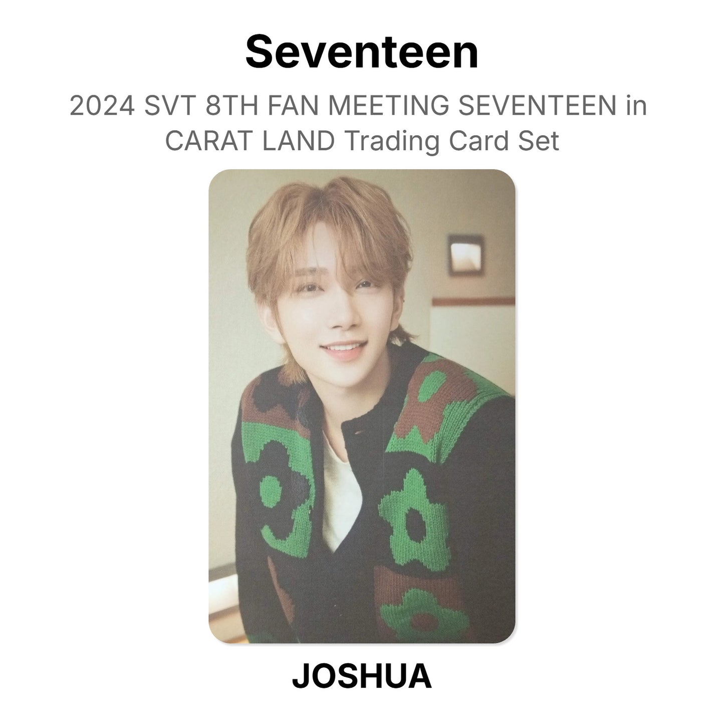 Seventeen 2024 SVT 8TH FAN MEETING SEVENTEEN in CARAT LAND Trading Card Set Official Photocard