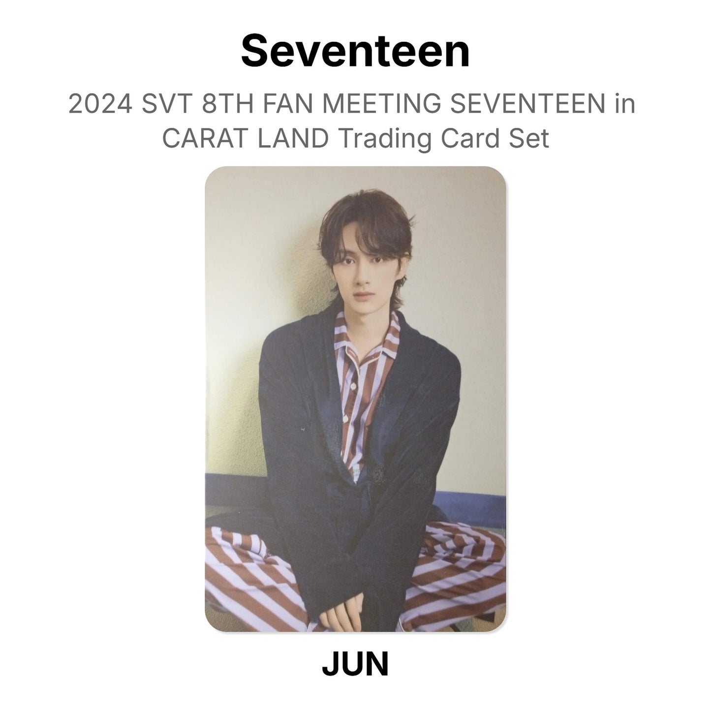 Seventeen 2024 SVT 8TH FAN MEETING SEVENTEEN in CARAT LAND Trading Card Set Official Photocard