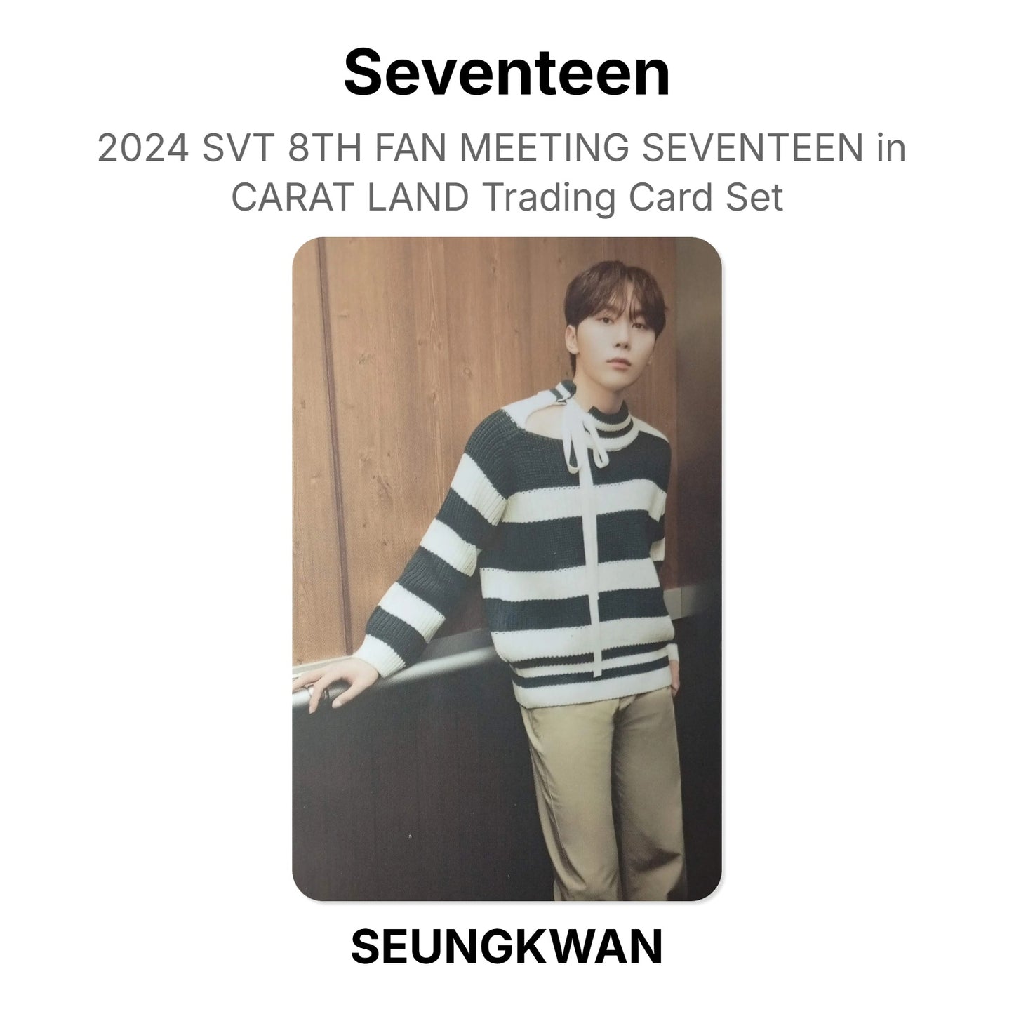Seventeen 2024 SVT 8TH FAN MEETING SEVENTEEN in CARAT LAND Trading Card Set Official Photocard