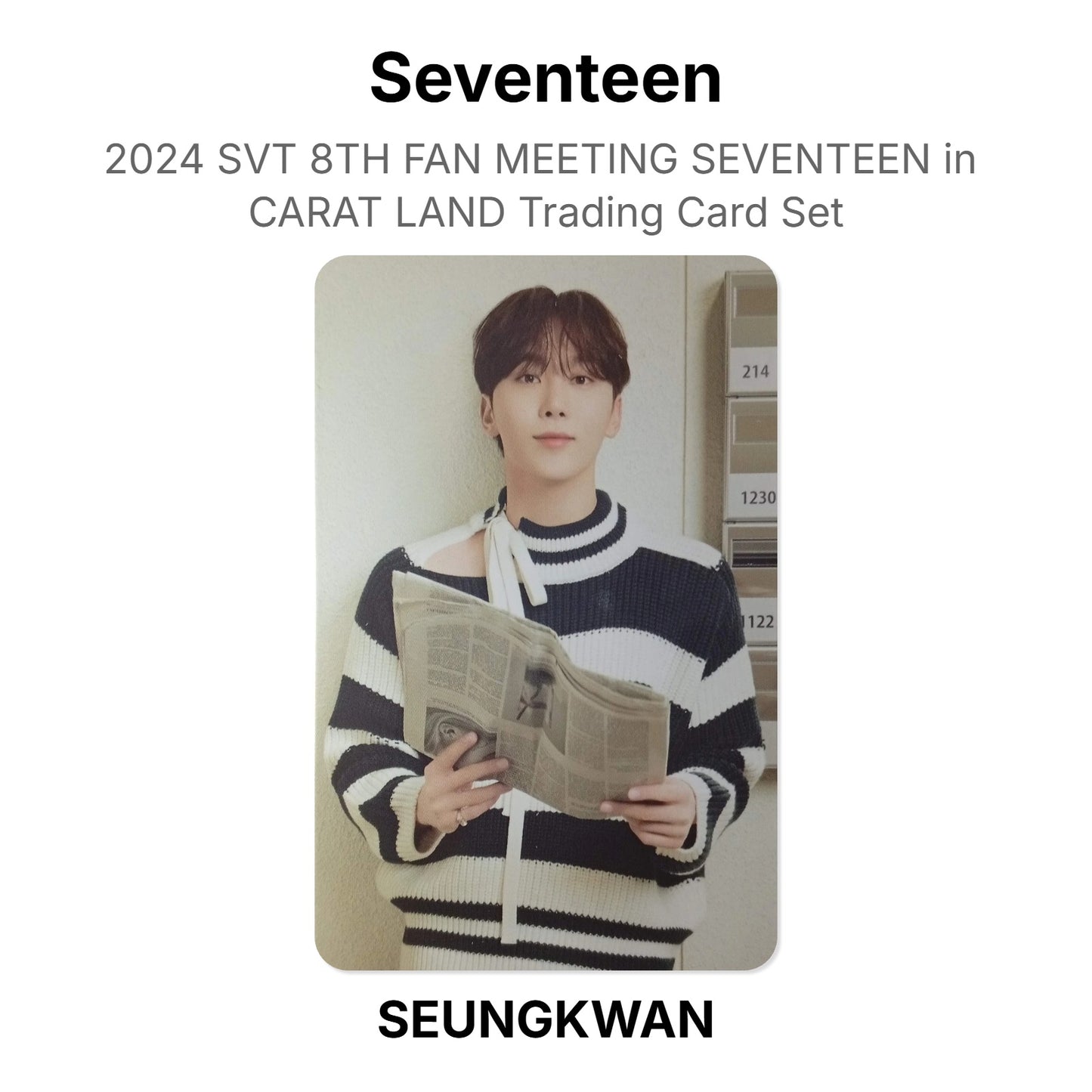 Seventeen 2024 SVT 8TH FAN MEETING SEVENTEEN in CARAT LAND Trading Card Set Official Photocard