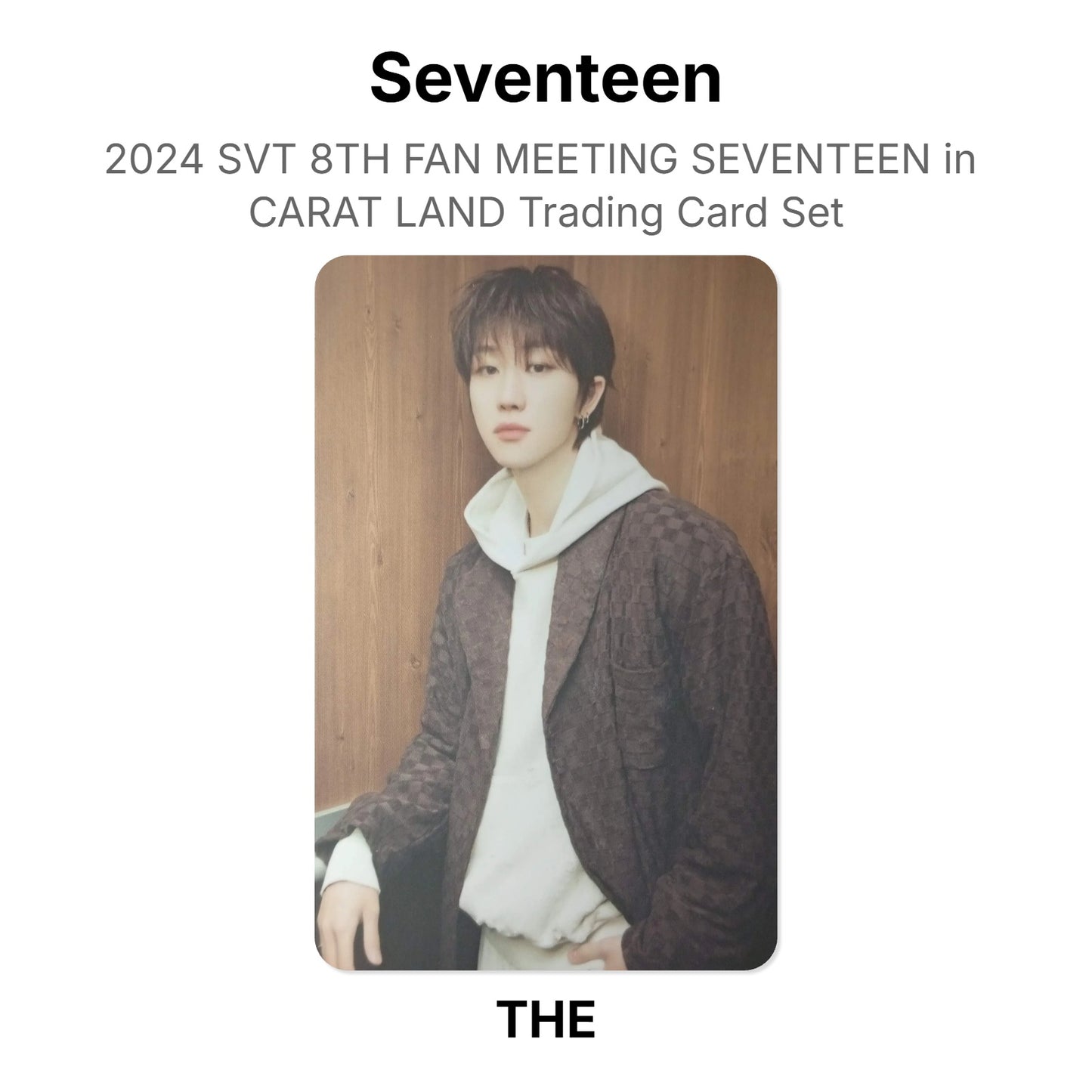 Seventeen 2024 SVT 8TH FAN MEETING SEVENTEEN in CARAT LAND Trading Card Set Official Photocard