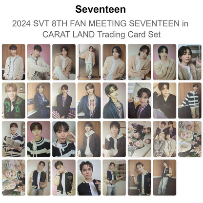 Seventeen 2024 SVT 8TH FAN MEETING SEVENTEEN in CARAT LAND Trading Card Set Official Photocard