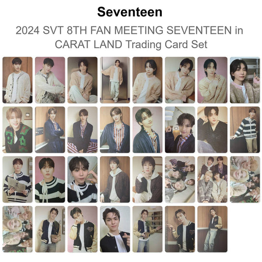 Seventeen 2024 SVT 8TH FAN MEETING SEVENTEEN in CARAT LAND Trading Card Set Official Photocard