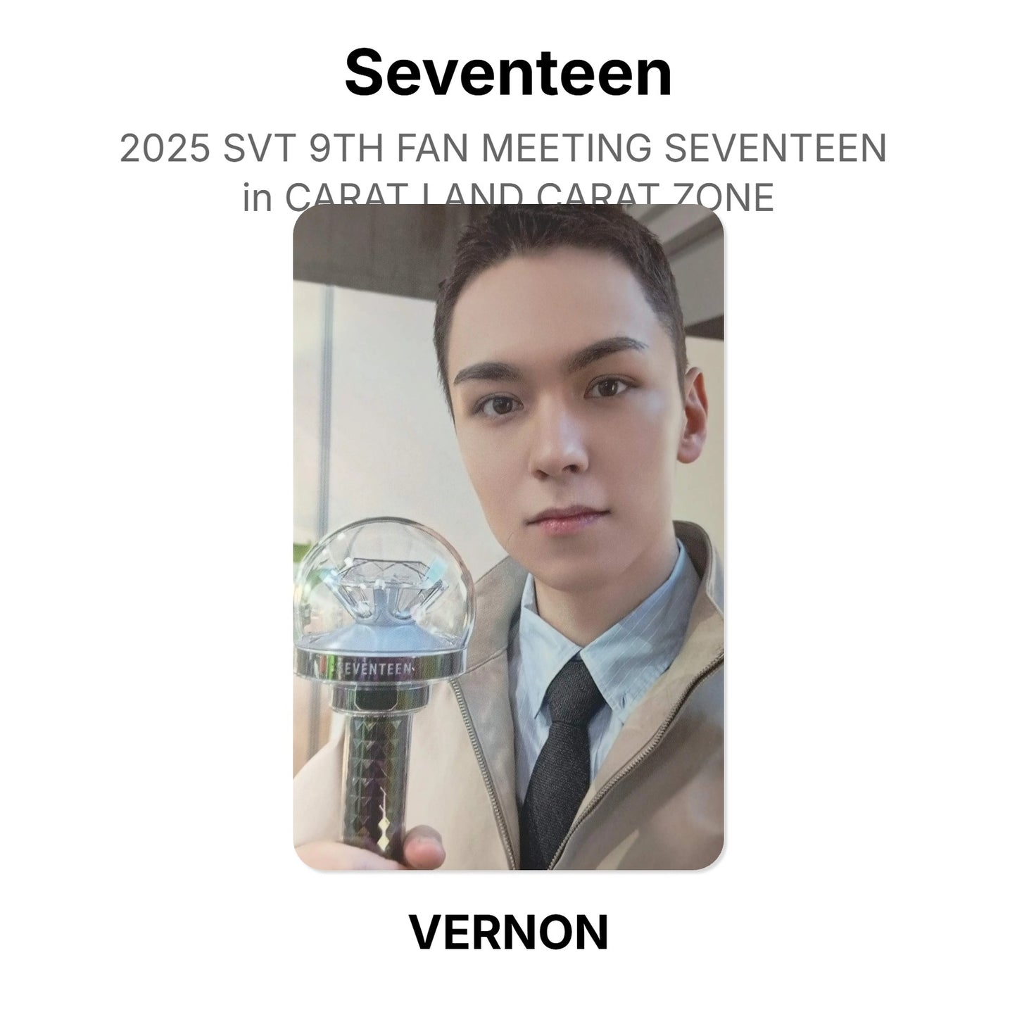 Seventeen 2025 SVT 9TH FAN MEETING SEVENTEEN in CARAT LAND CARAT ZONE Official Photocard