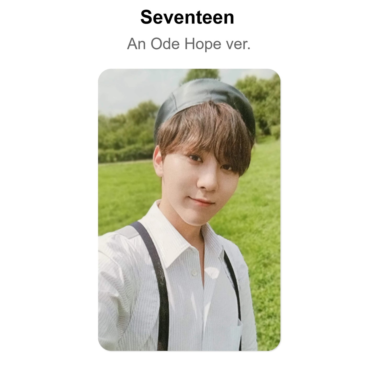Seventeen An Ode Hope ver. Official Photocard