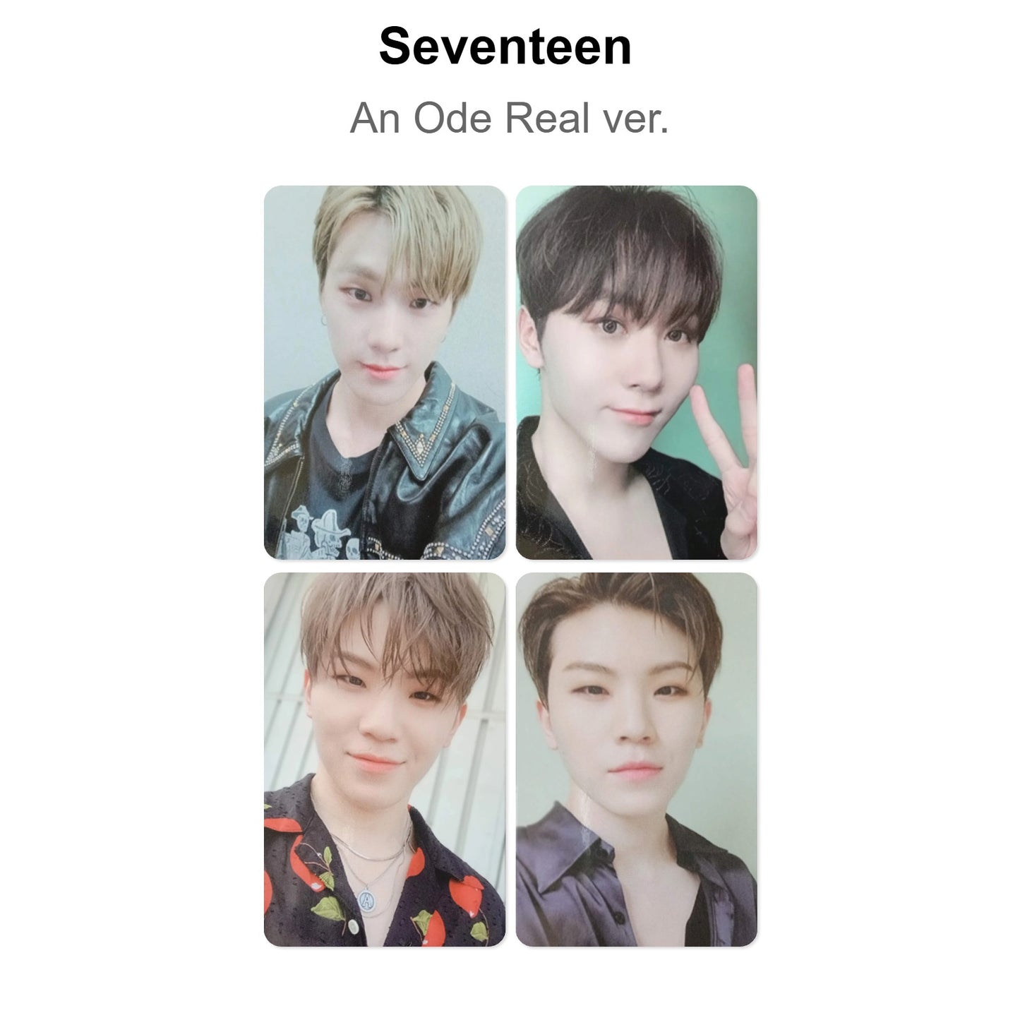 Seventeen An Ode Real ver. Official Photocard