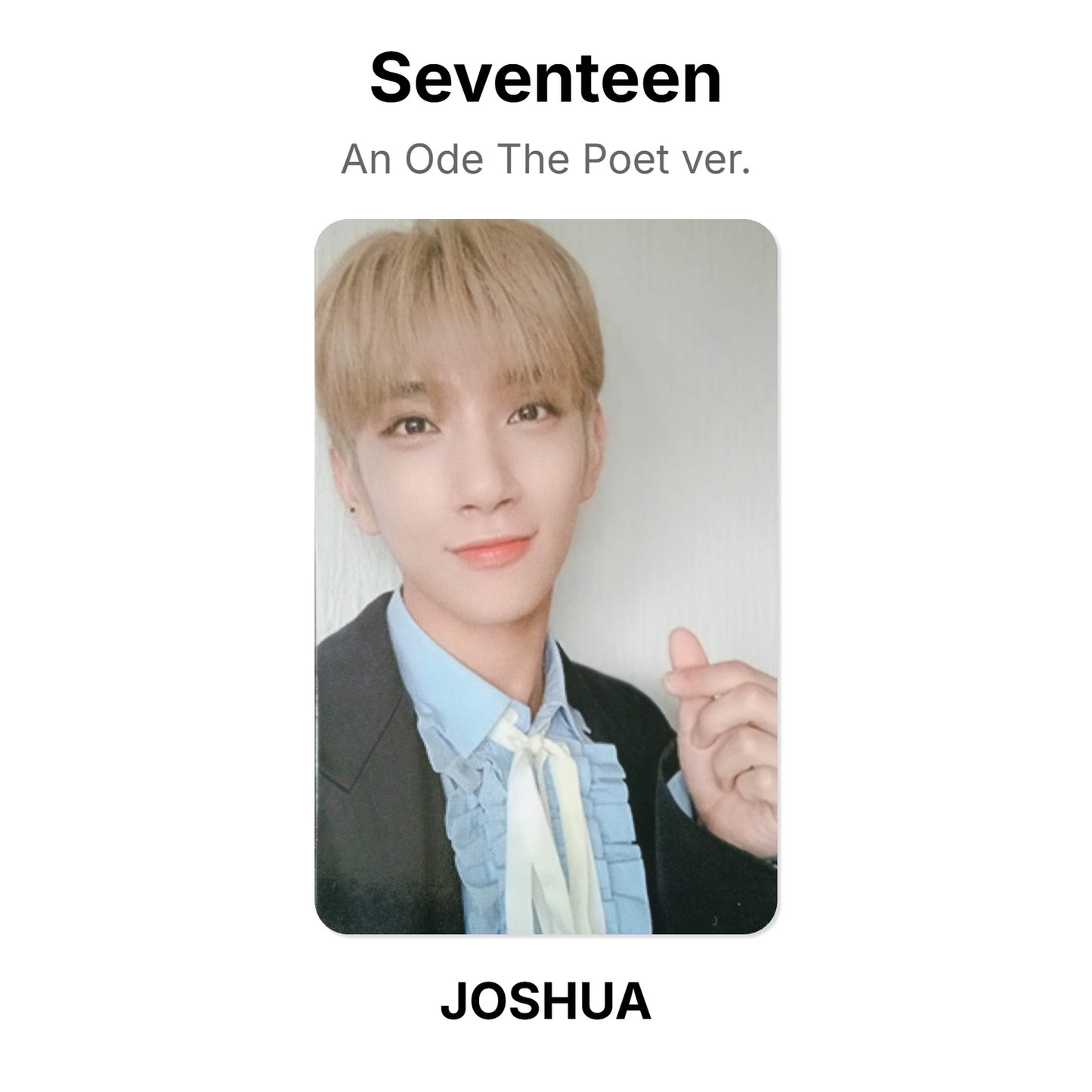 Seventeen An Ode The Poet ver. Official Photocard