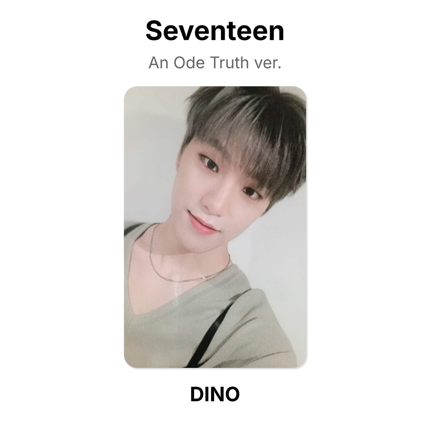 Seventeen An Ode Truth ver. Official Photocard