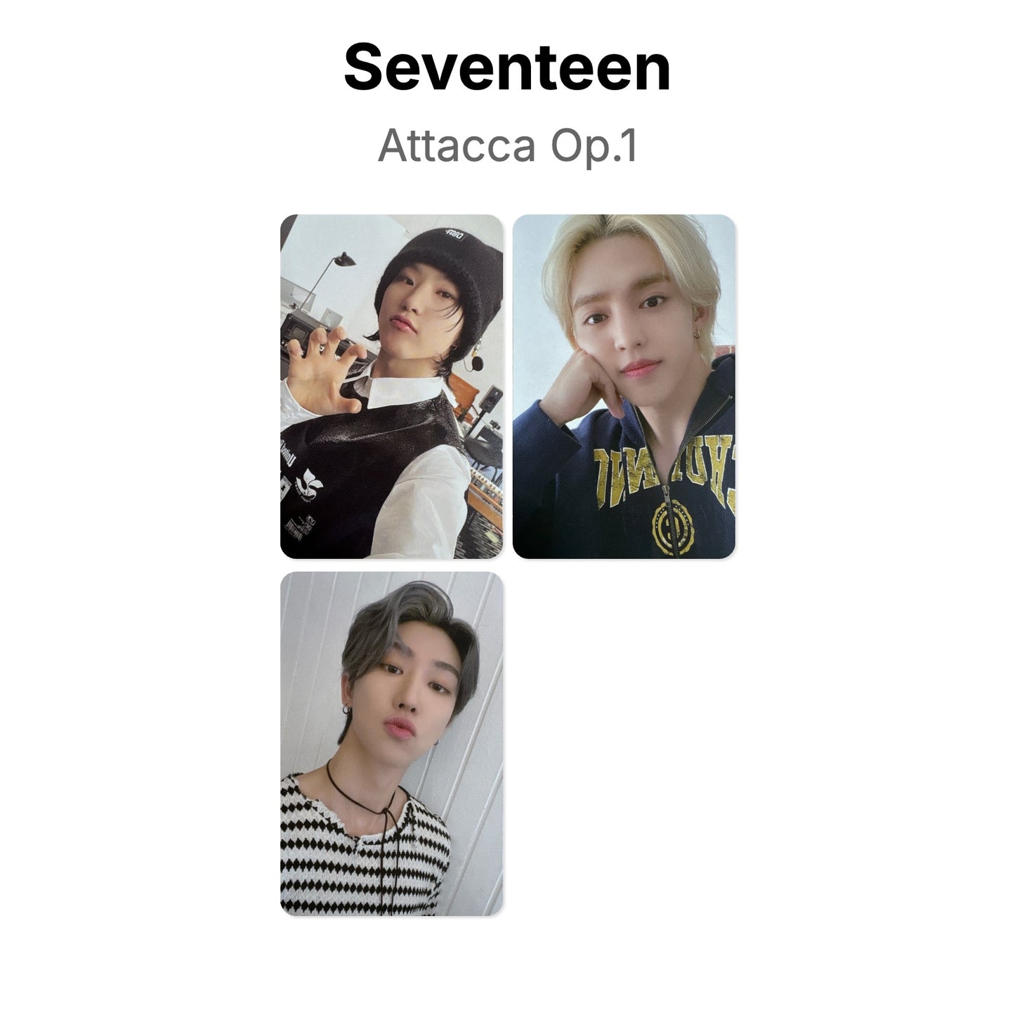 Seventeen Attacca Op.1 官方小卡
