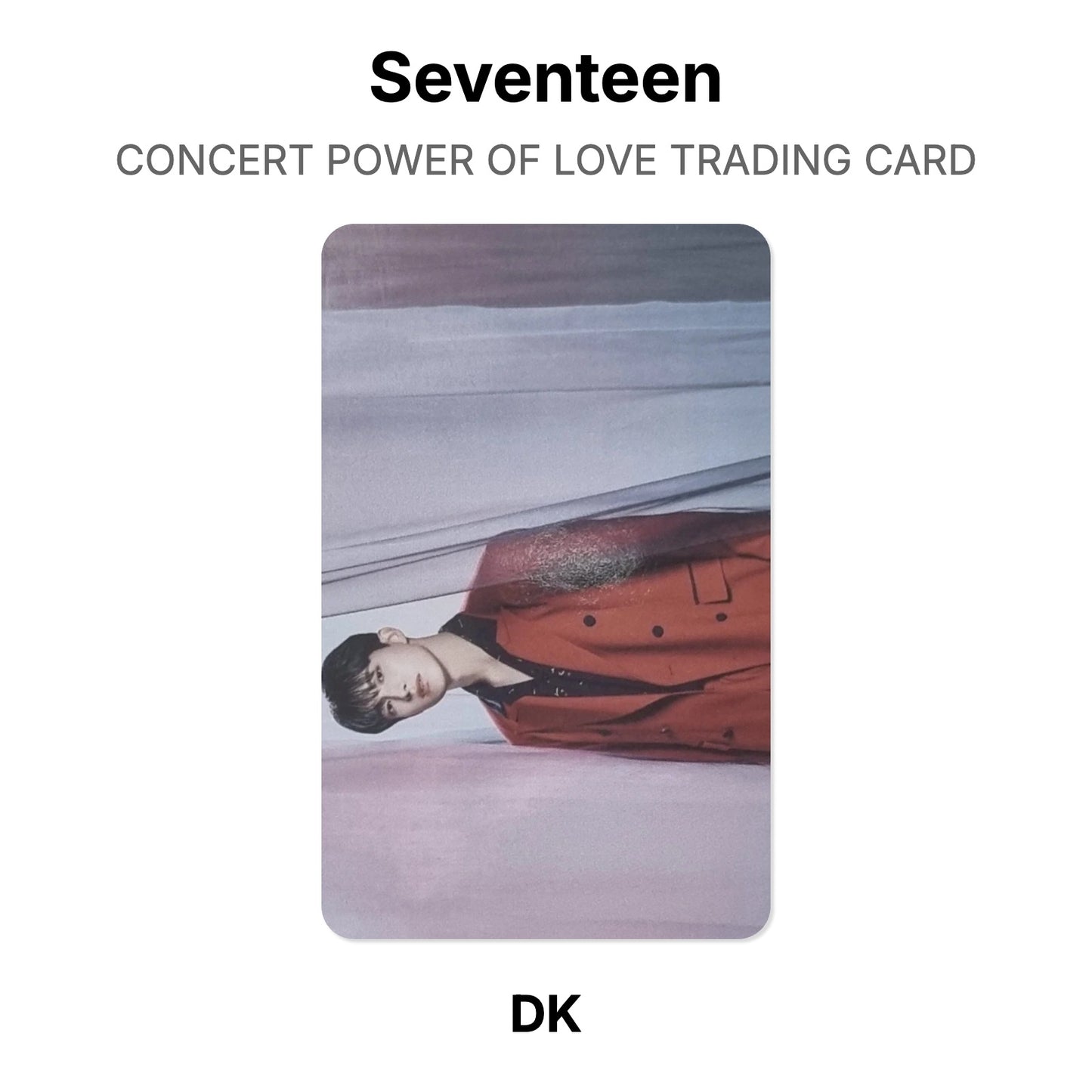 Seventeen CONCERT POWER OF LOVE TRADING CARD Official Photocard