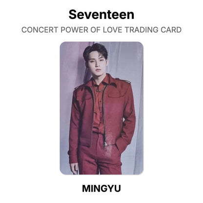Seventeen CONCERT POWER OF LOVE TRADING CARD Official Photocard