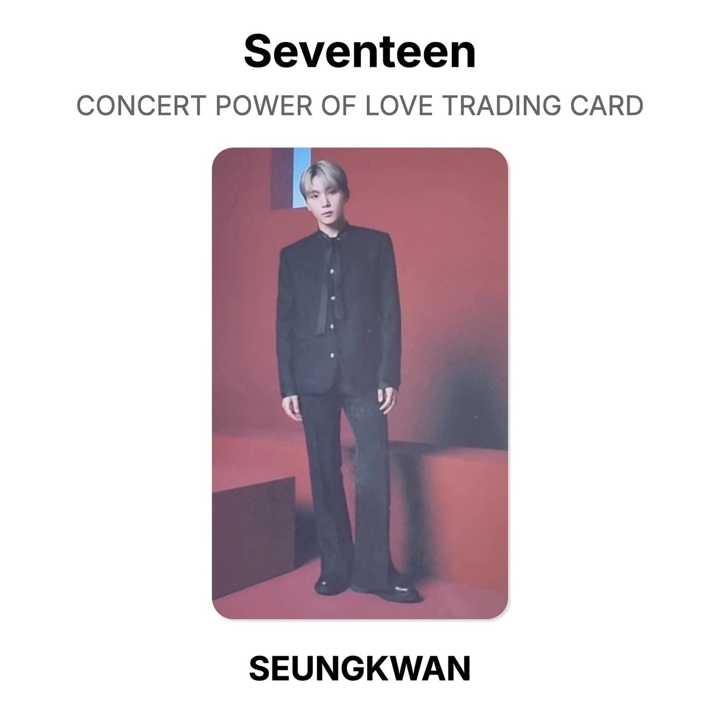 Seventeen CONCERT POWER OF LOVE TRADING CARD Official Photocard