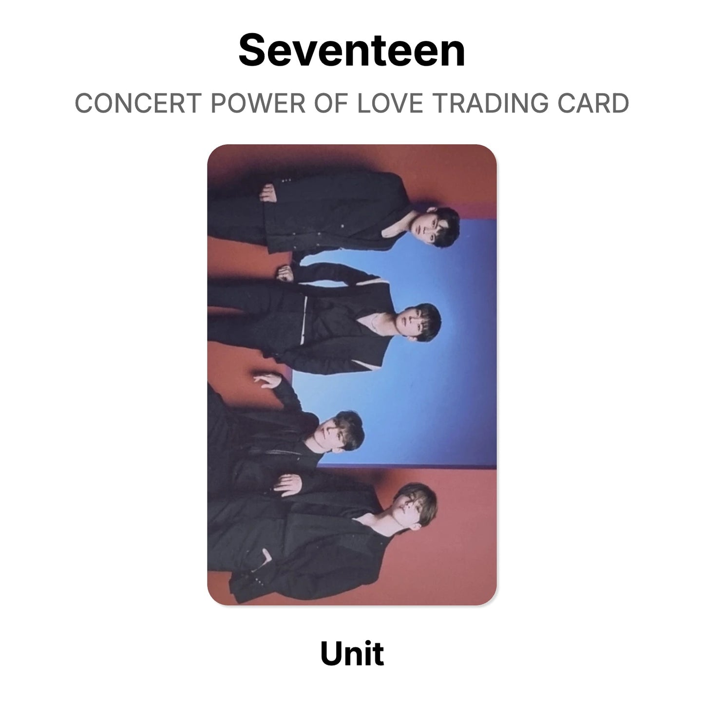 Seventeen CONCERT POWER OF LOVE TRADING CARD Official Photocard
