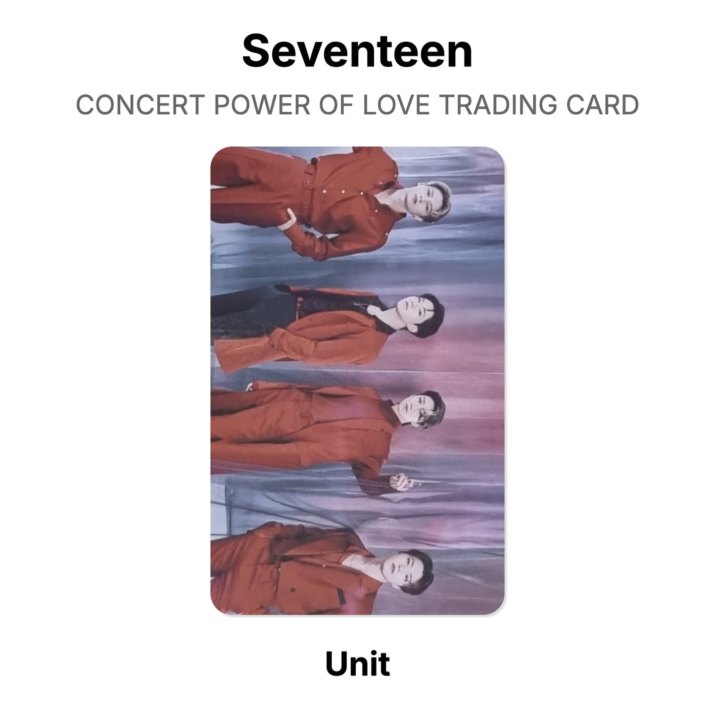 Seventeen CONCERT POWER OF LOVE TRADING CARD Official Photocard