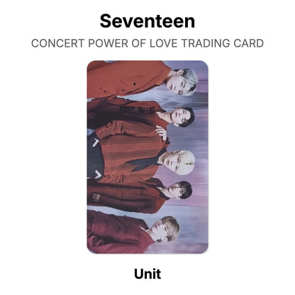 Seventeen CONCERT POWER OF LOVE TRADING CARD Official Photocard