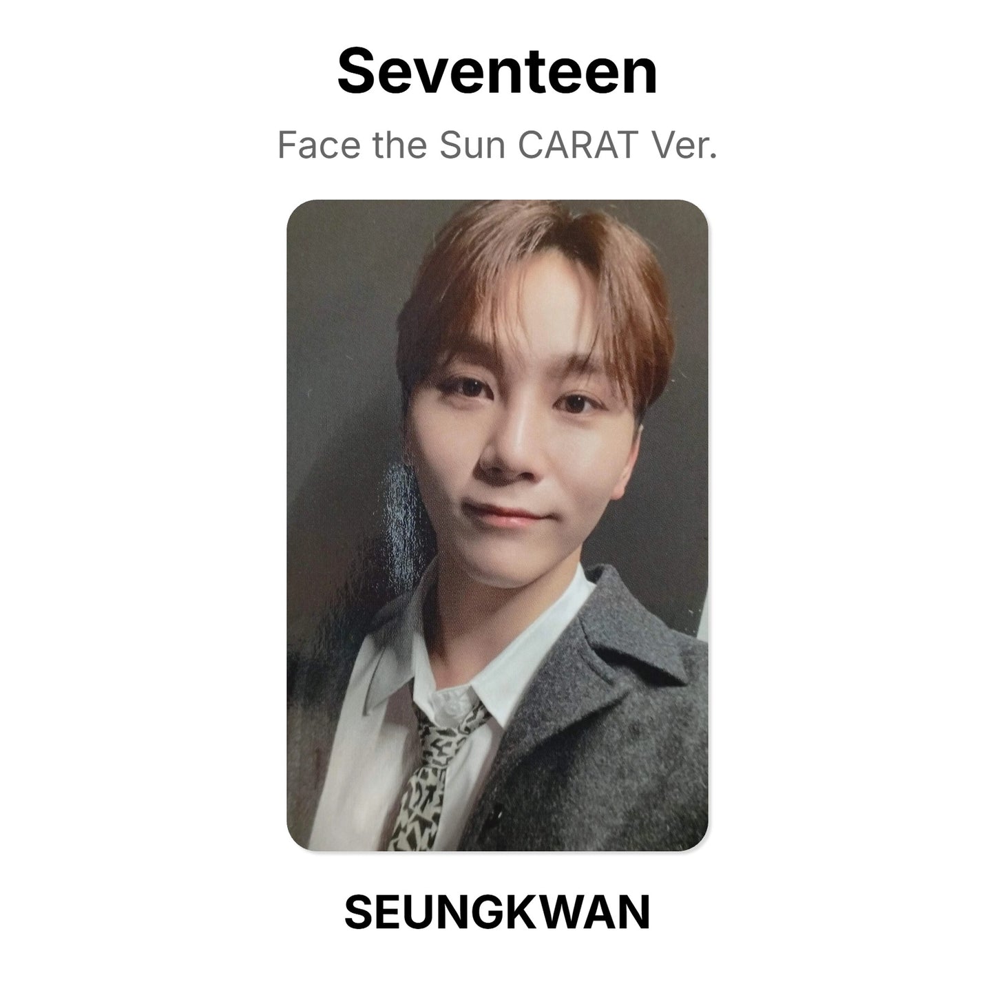 Seventeen Face the Sun CARAT Ver. Official Photocard