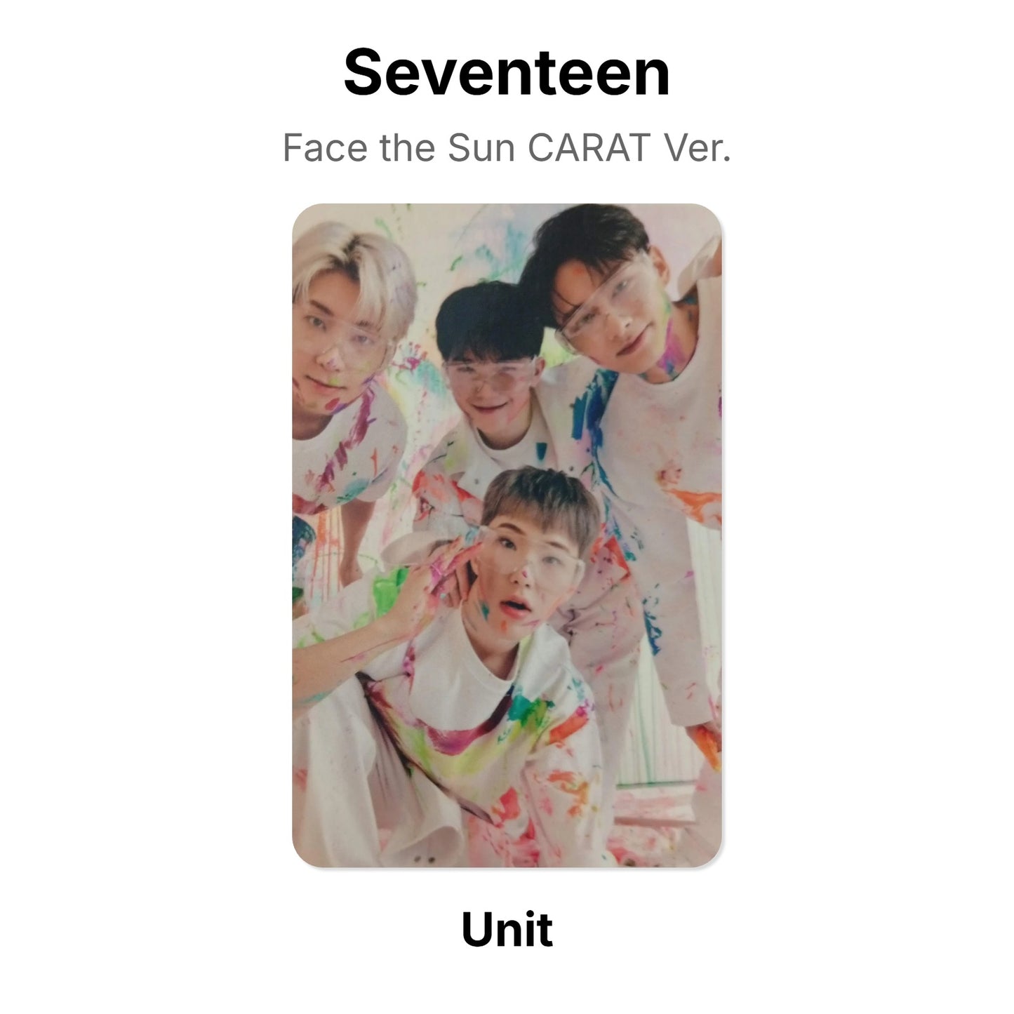 Seventeen Face the Sun CARAT Ver. Official Photocard