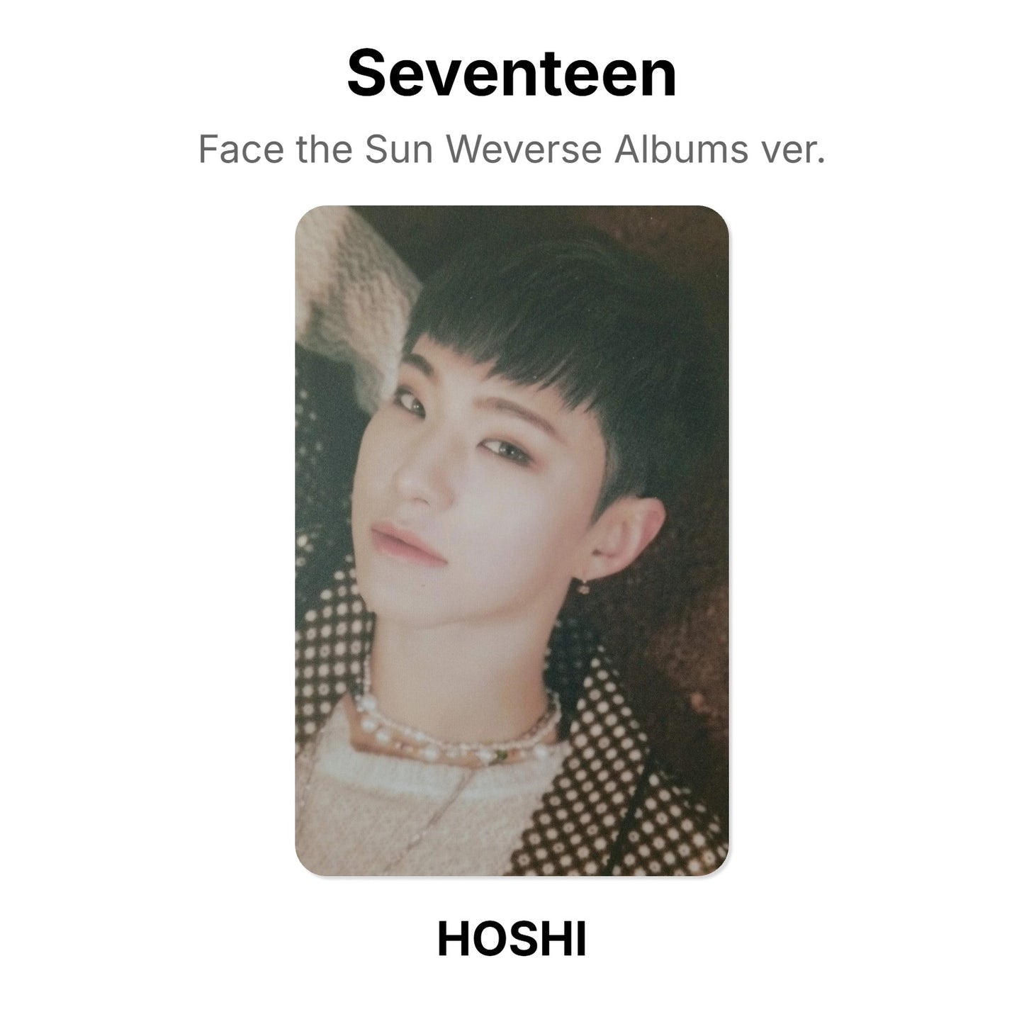 Seventeen Face the Sun Weverse Albums ver. Official Photocard
