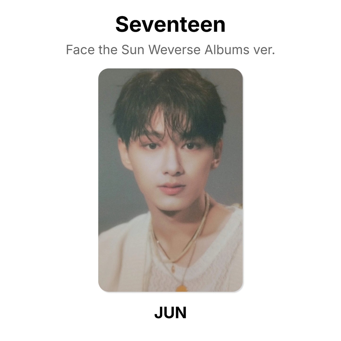 Seventeen Face the Sun Weverse Albums ver. Official Photocard