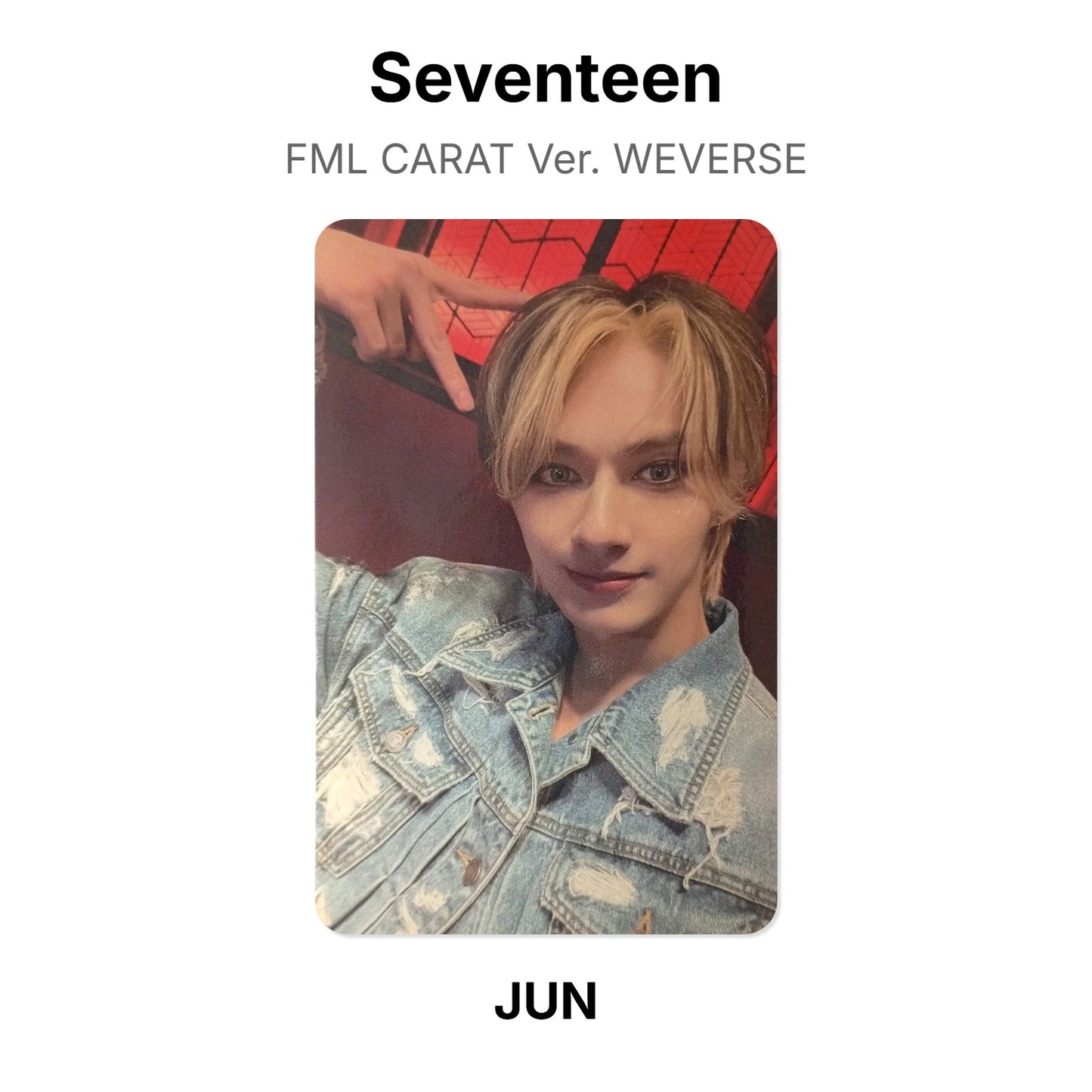 Seventeen FML CARAT Ver. WEVERSE photocard oficial