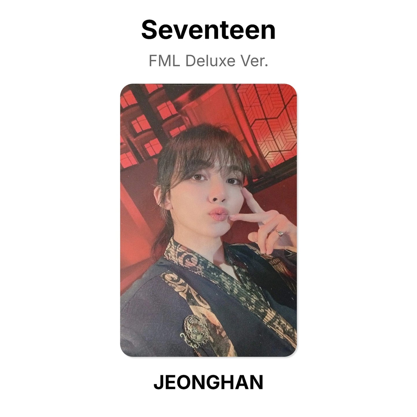 Seventeen FML Deluxe Ver. Offizielle Photocard