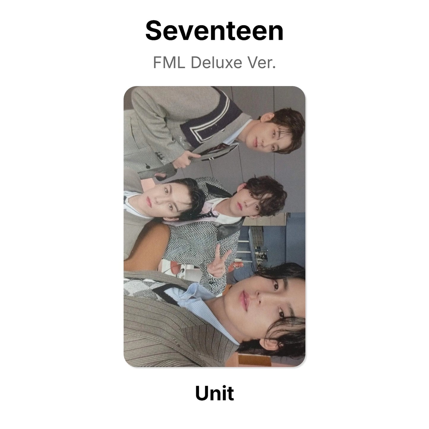 Seventeen FML Deluxe Ver. Offizielle Photocard