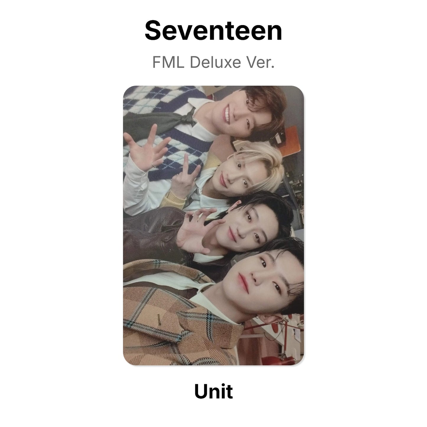Seventeen FML Deluxe Ver. Offizielle Photocard
