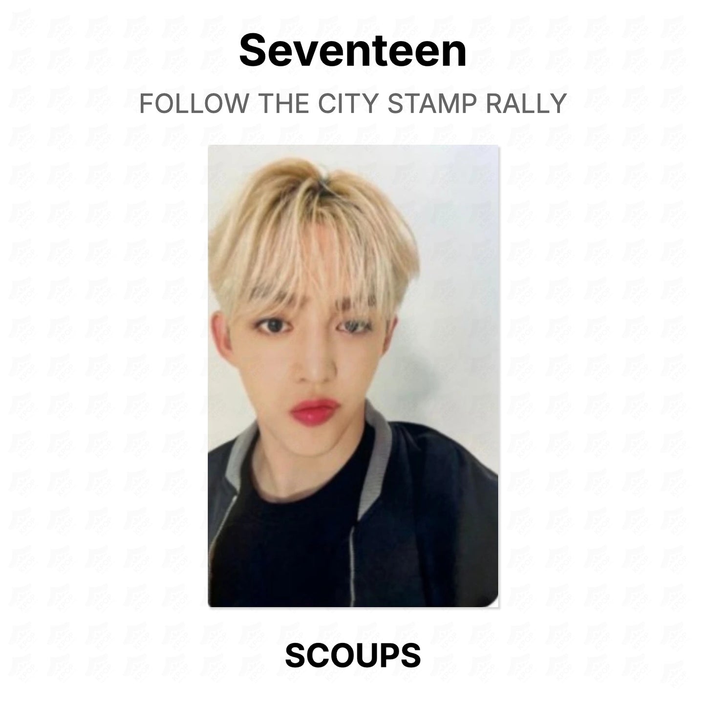 Seventeen FOLLOW THE CITY STAMP RALLY Official Photocard