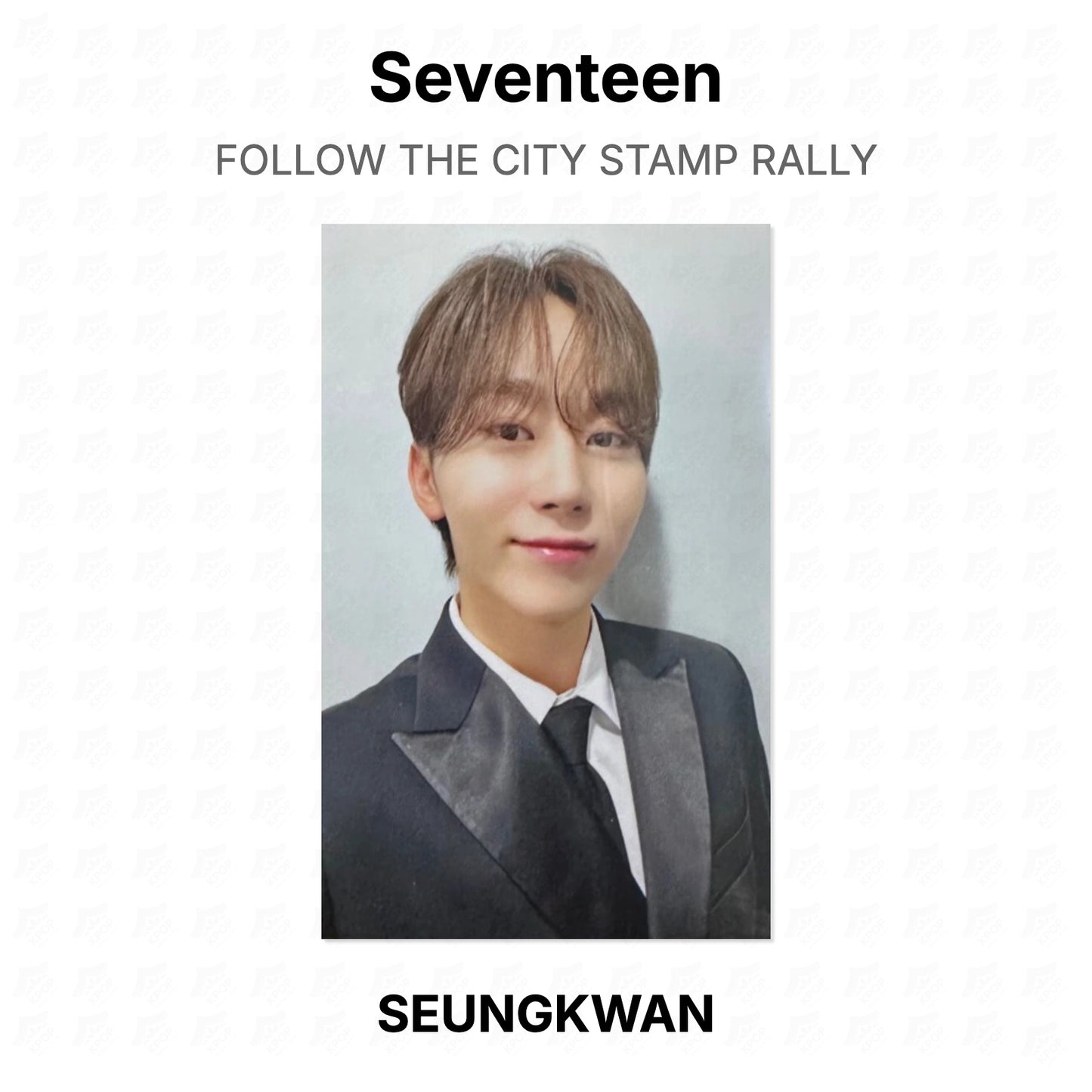 Seventeen FOLLOW THE CITY STAMP RALLY Official Photocard