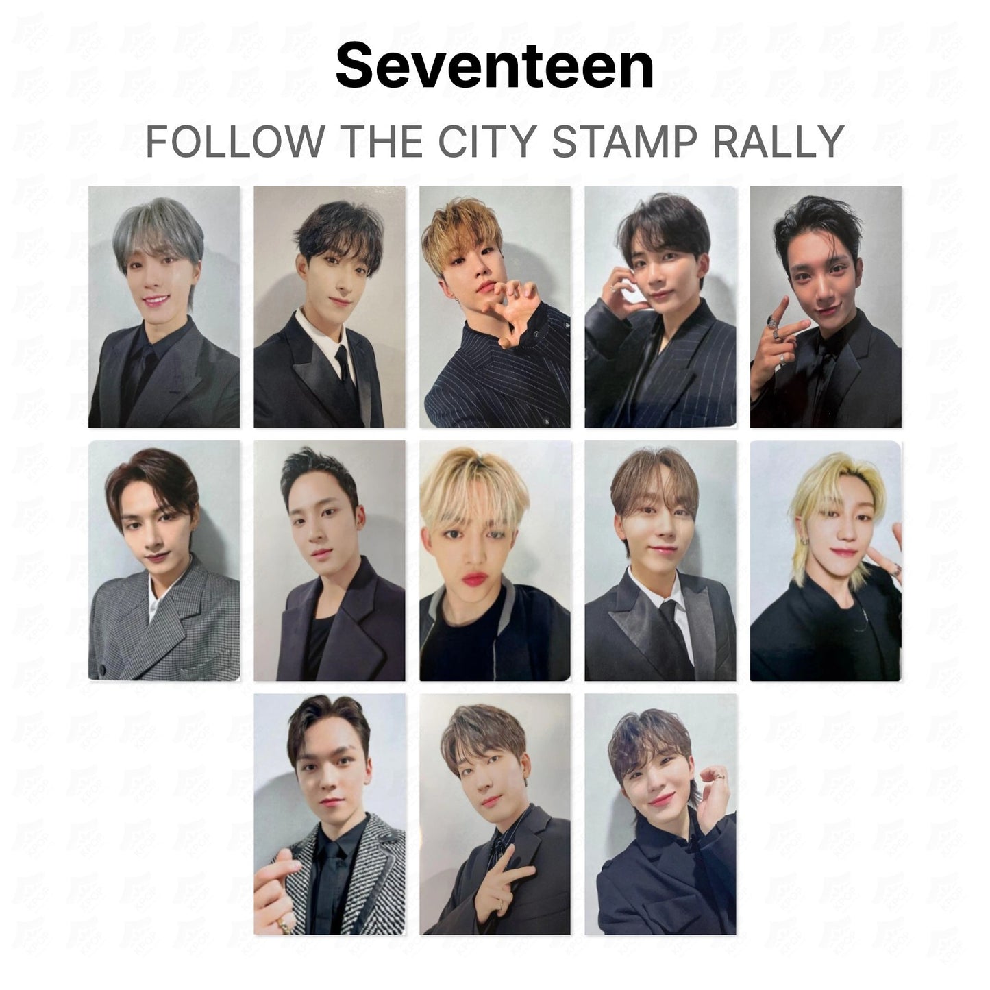 Seventeen FOLLOW THE CITY STAMP RALLY Official Photocard