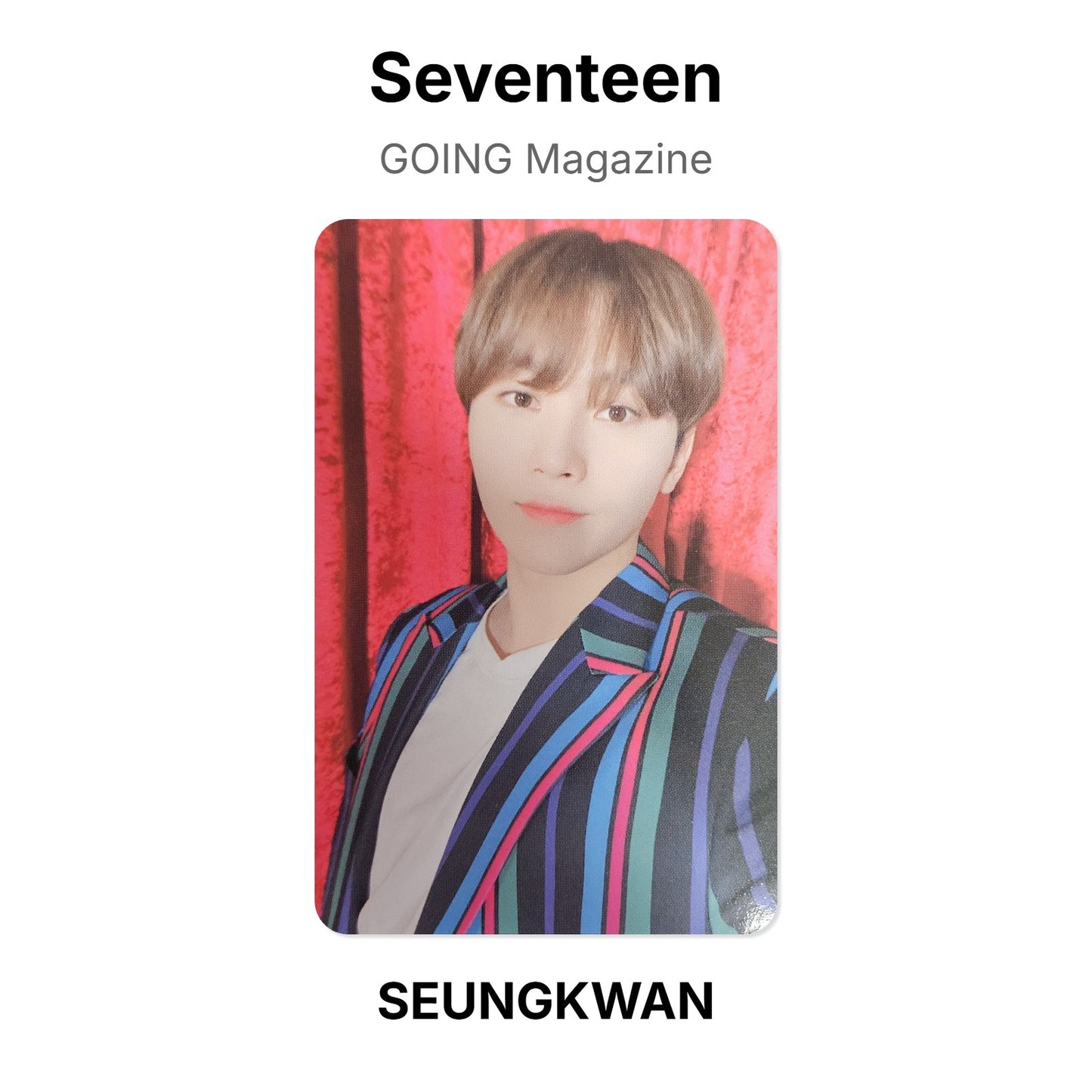 Seventeen GOING Magazine Offizielle Photocard
