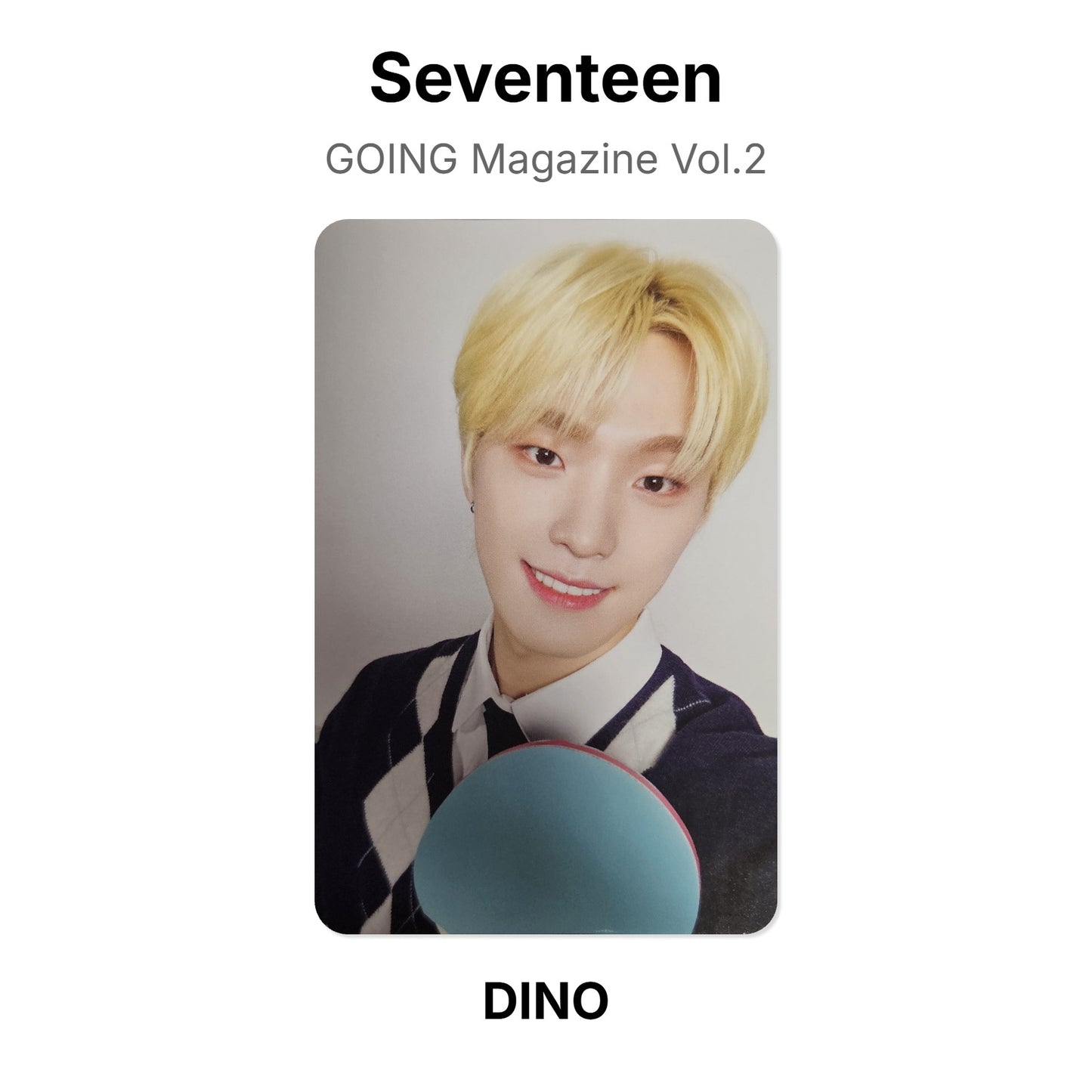 Seventeen GOING Magazine Vol.2 photocard oficial