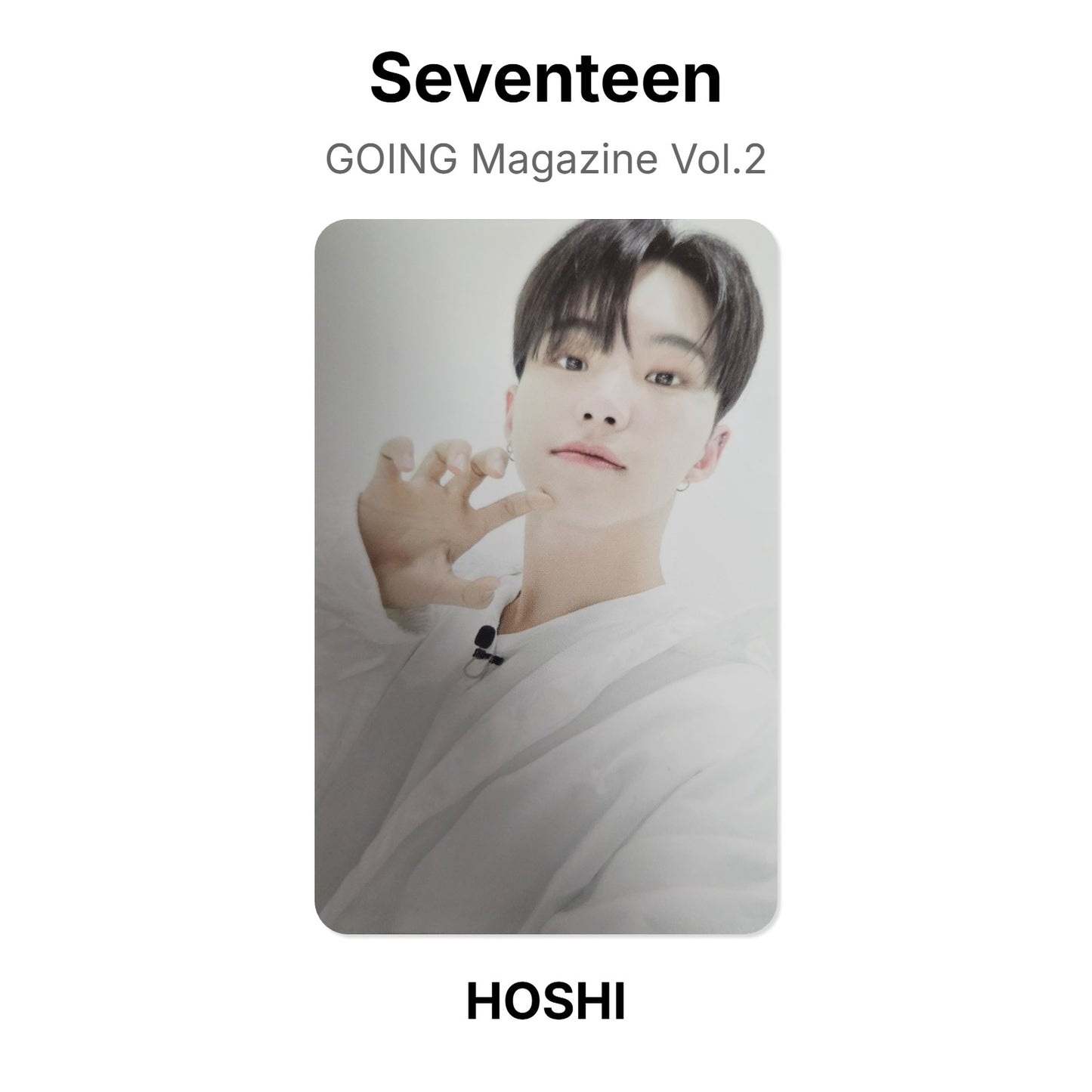 Seventeen GOING Magazine Vol.2 photocard oficial