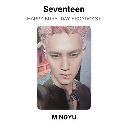 Seventeen HAPPY BURSTDAY BROADCAST Official Photocard