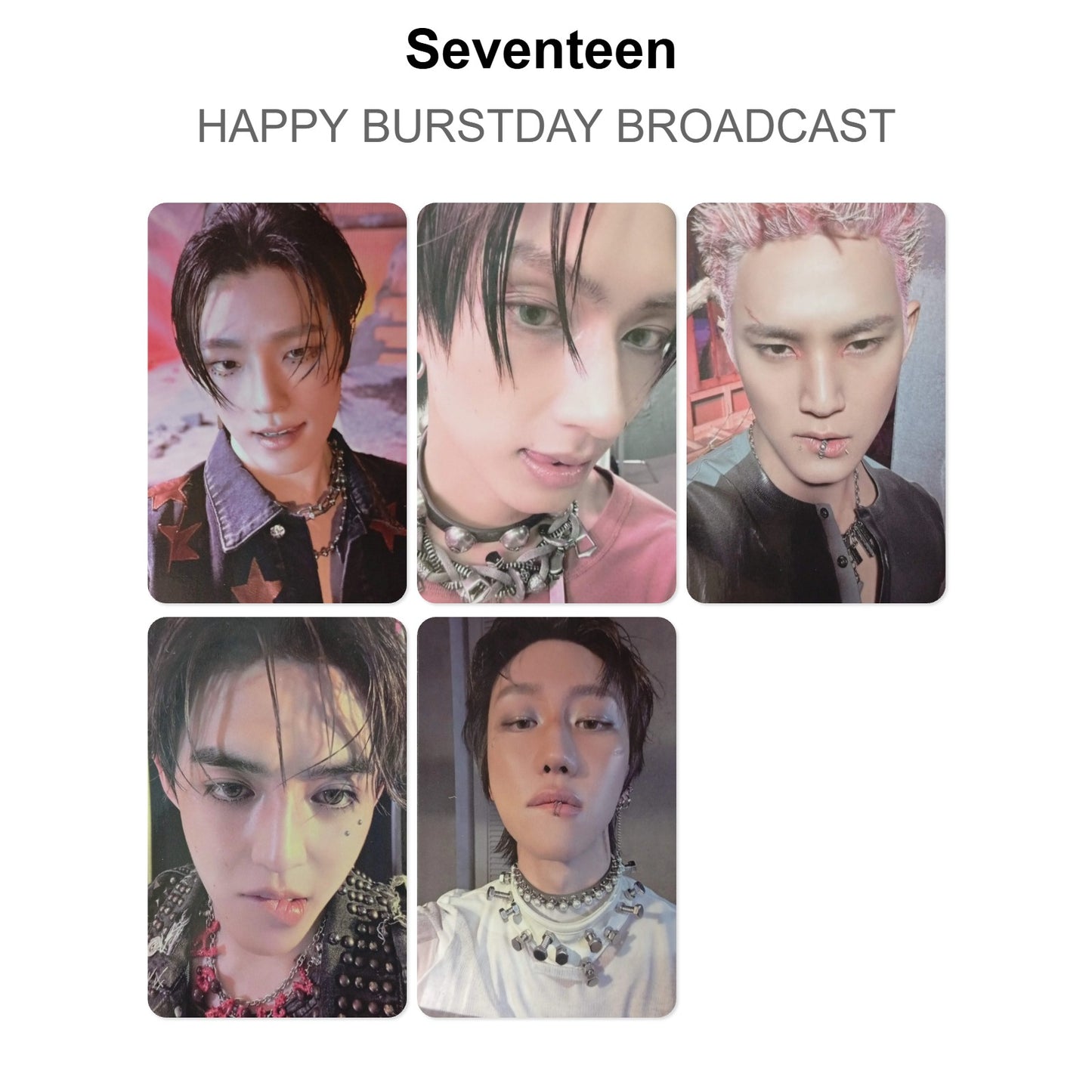 Seventeen HAPPY BURSTDAY BROADCAST Official Photocard