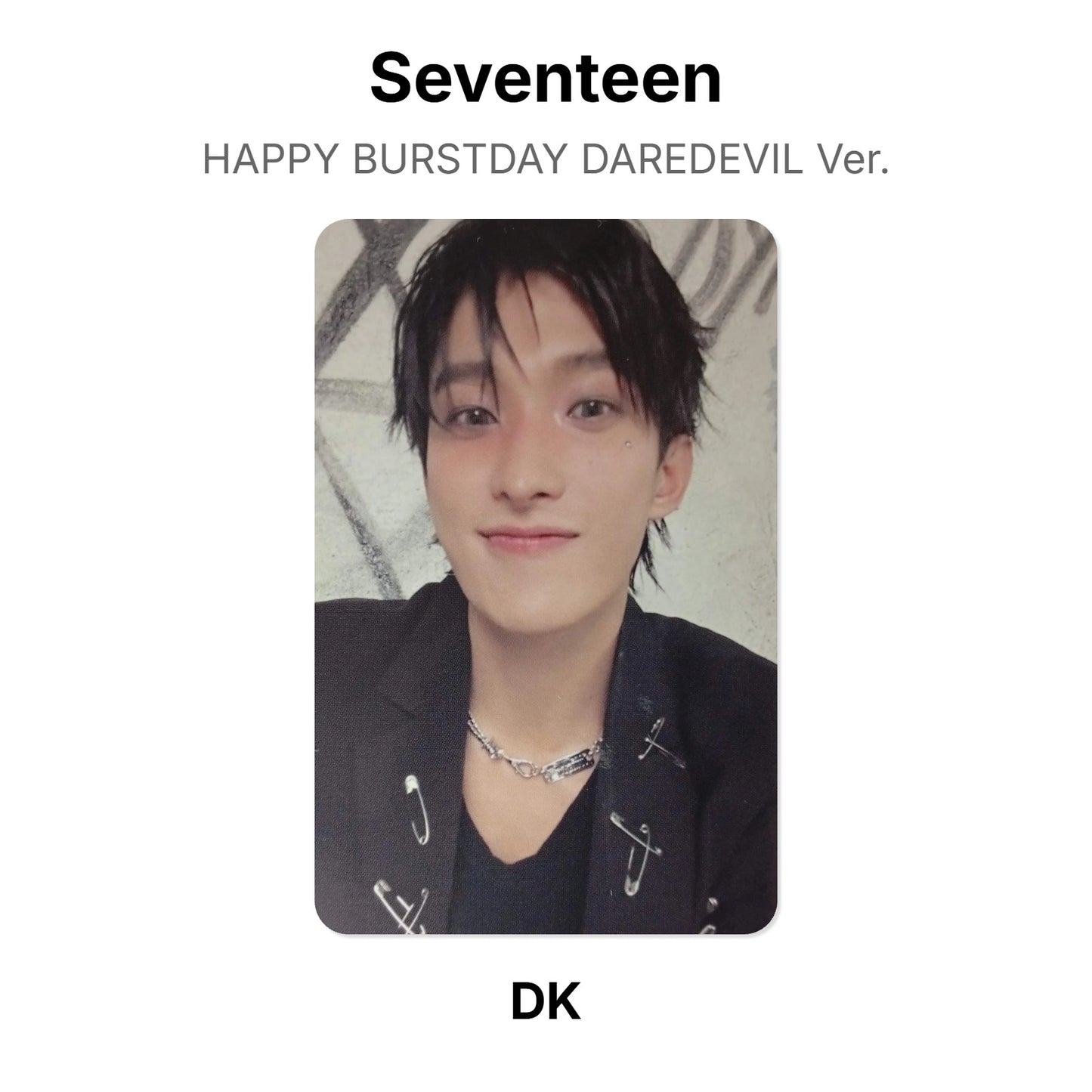 Seventeen HAPPY BURSTDAY DAREDEVIL Ver. photocard ufficiale
