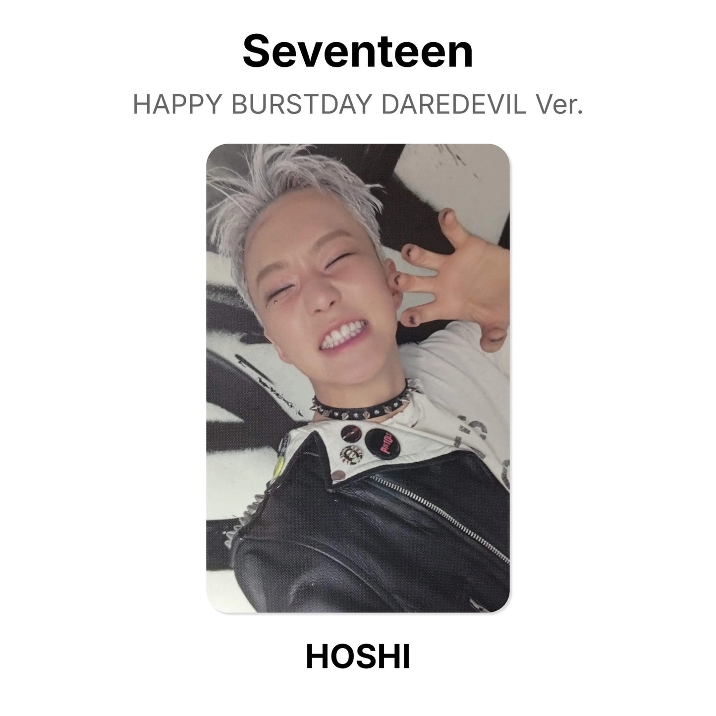 Seventeen HAPPY BURSTDAY DAREDEVIL Ver. photocard ufficiale