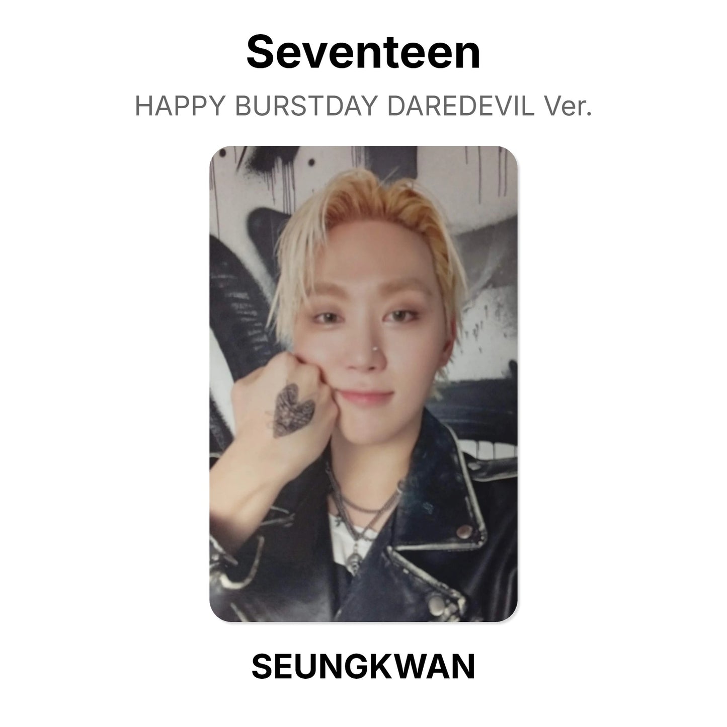 Seventeen HAPPY BURSTDAY DAREDEVIL Ver. photocard ufficiale
