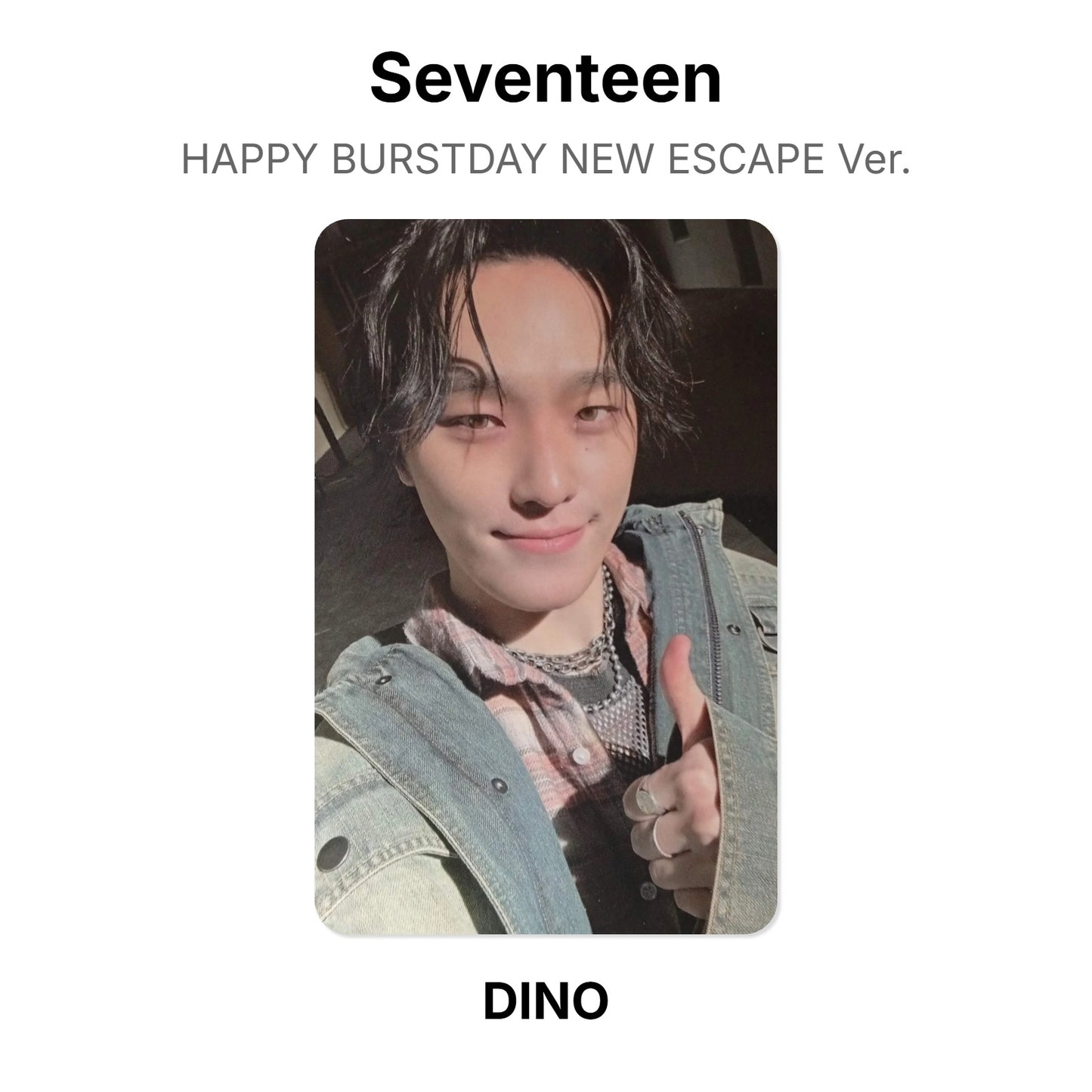 Seventeen HAPPY BURSTDAY NEW ESCAPE Ver. photocard oficial