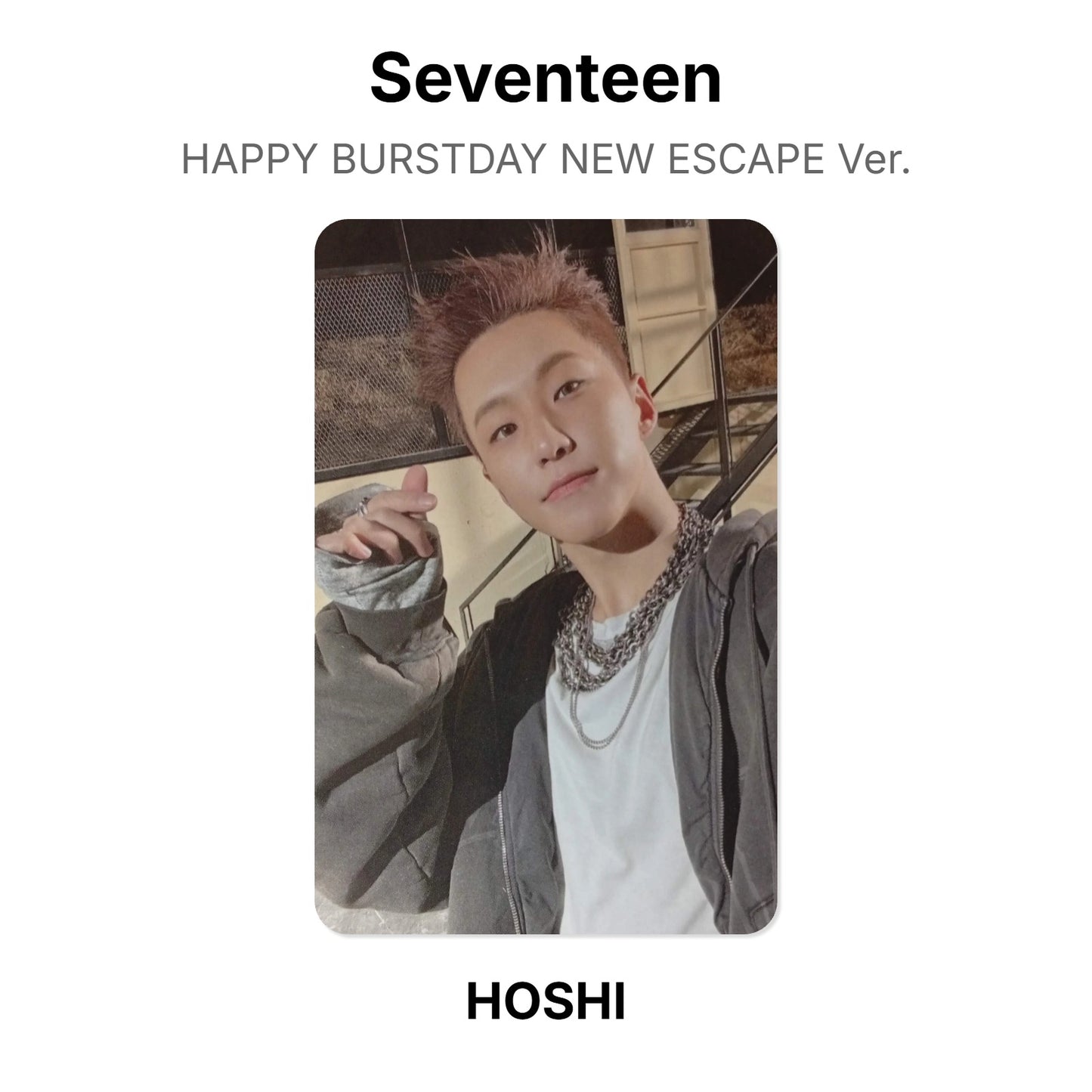 Seventeen HAPPY BURSTDAY NEW ESCAPE Ver. photocard oficial