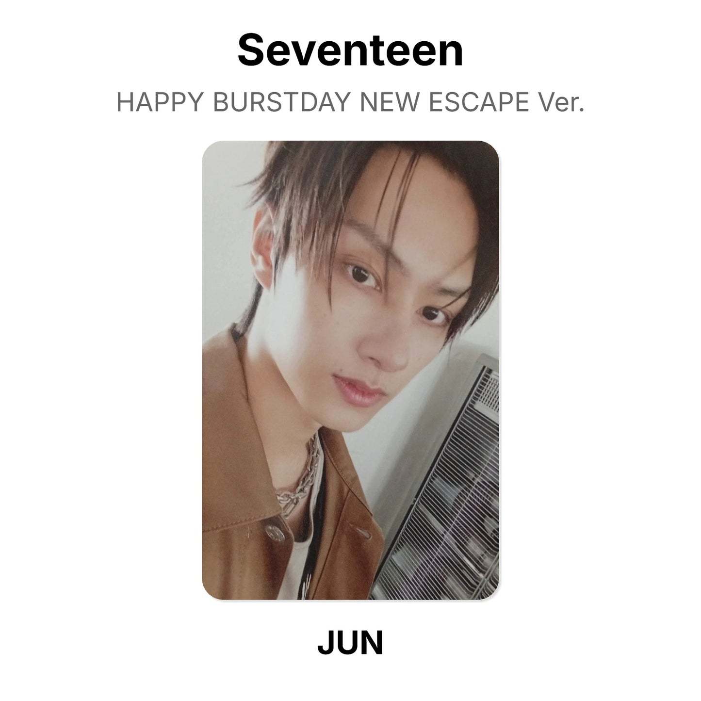 Seventeen HAPPY BURSTDAY NEW ESCAPE Ver. photocard oficial