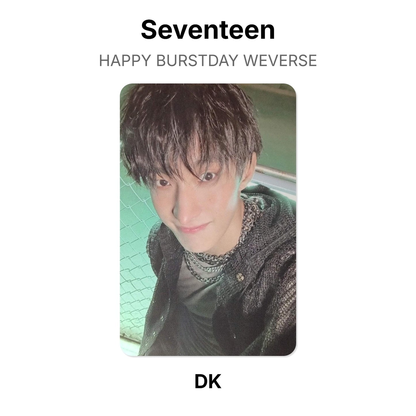 Seventeen HAPPY BURSTDAY WEVERSE Official Photocard