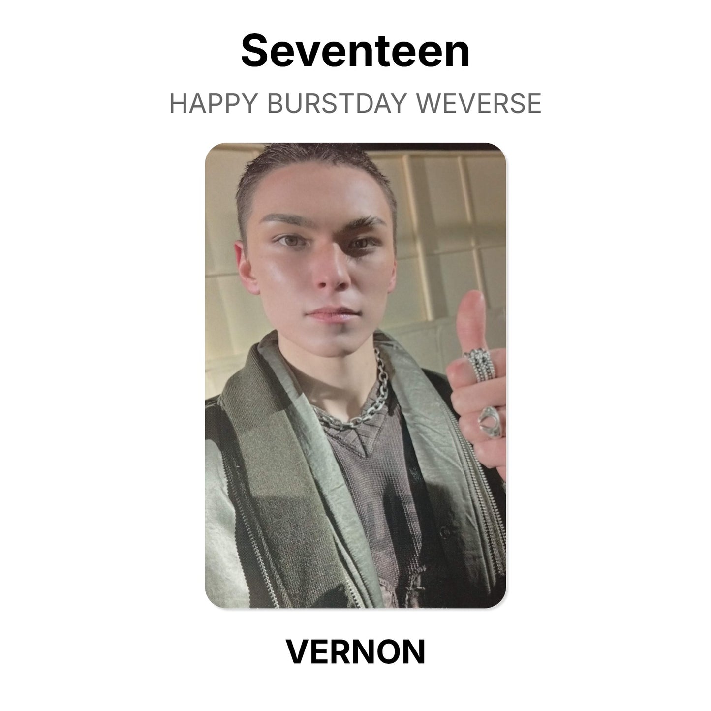 Seventeen HAPPY BURSTDAY WEVERSE Official Photocard