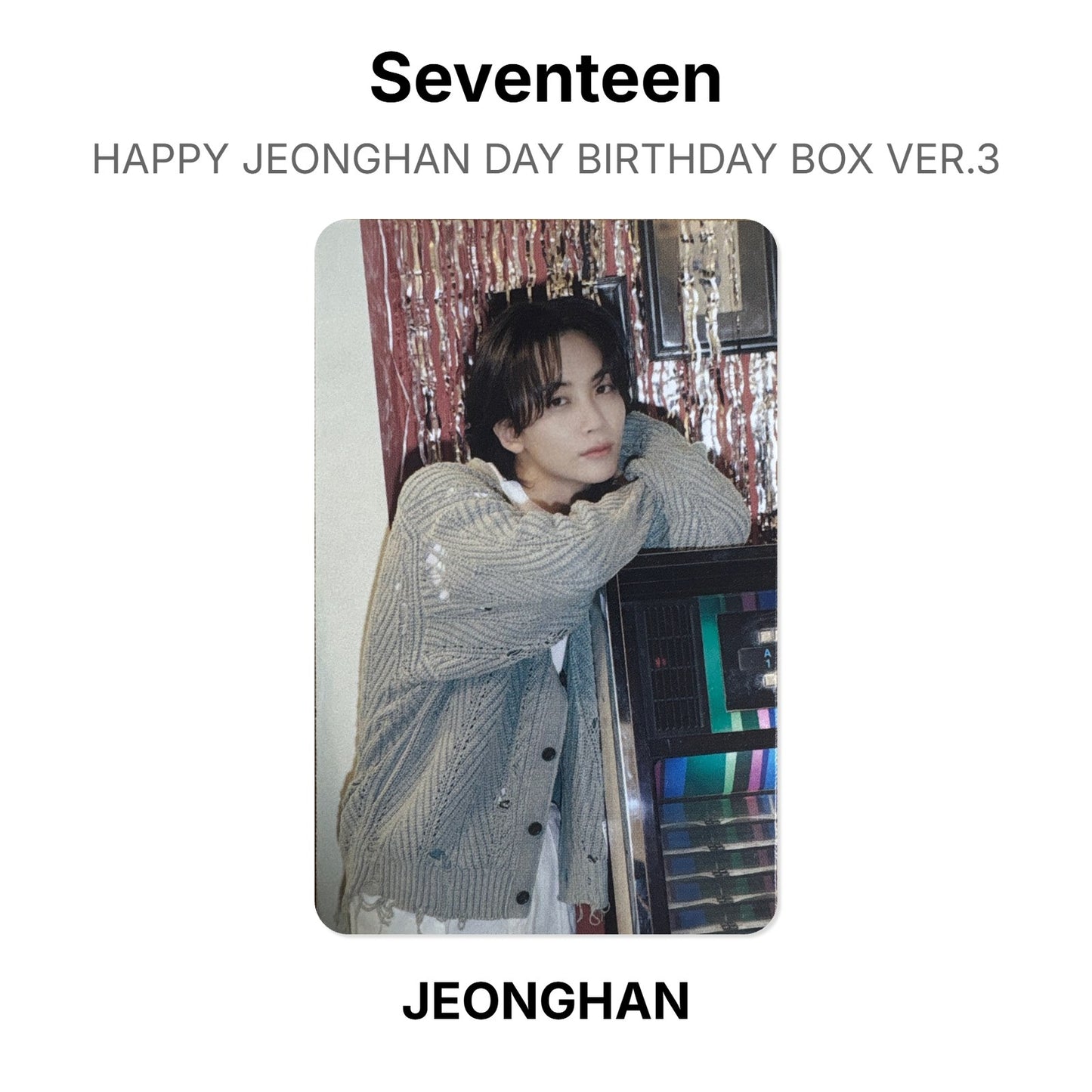 Seventeen HAPPY JEONGHAN DAY BIRTHDAY BOX VER.3 Official Photocard