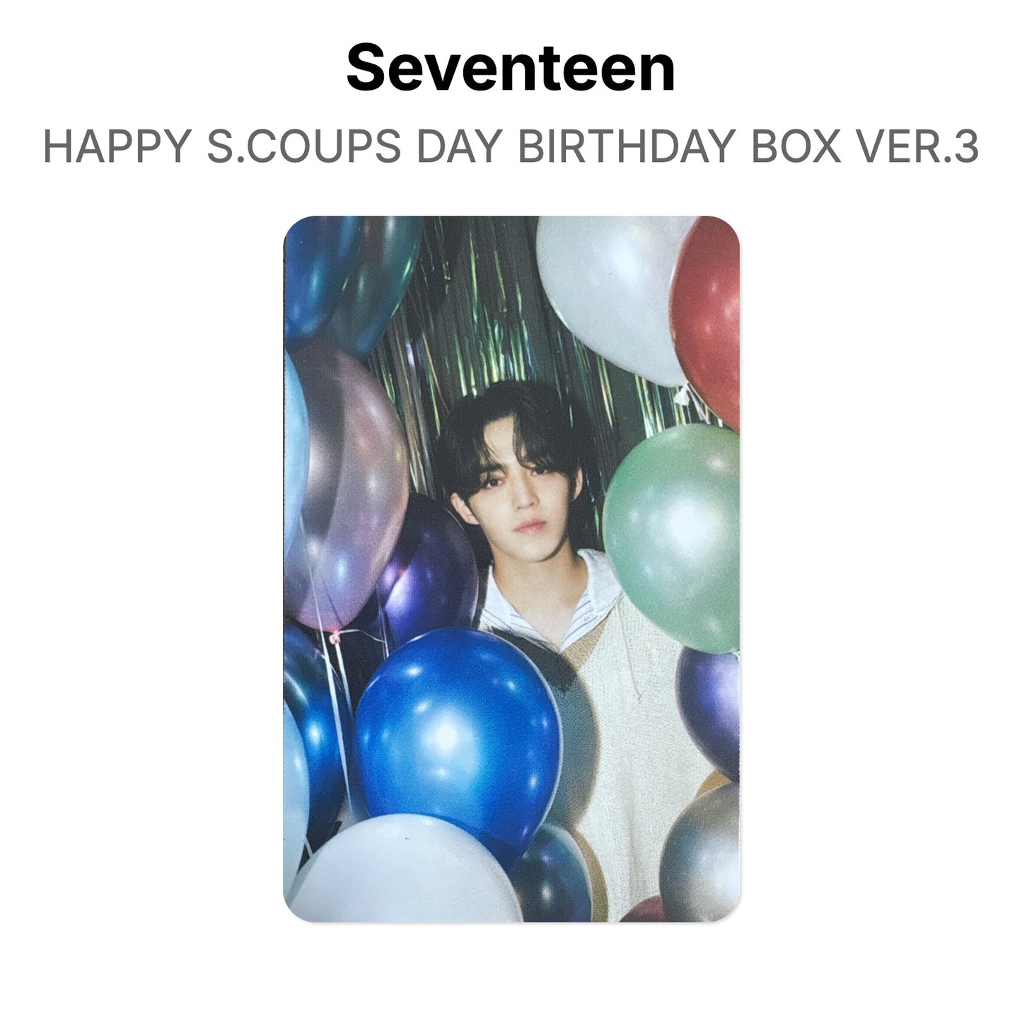 Seventeen HAPPY S.COUPS DAY BIRTHDAY BOX VER.3 photocard oficial