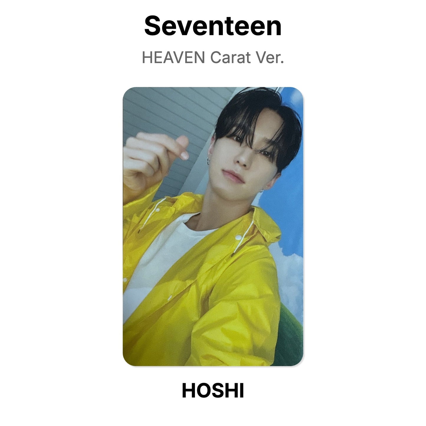 Seventeen SEVENTEENTH HEAVEN Carat Ver. Official Photocard